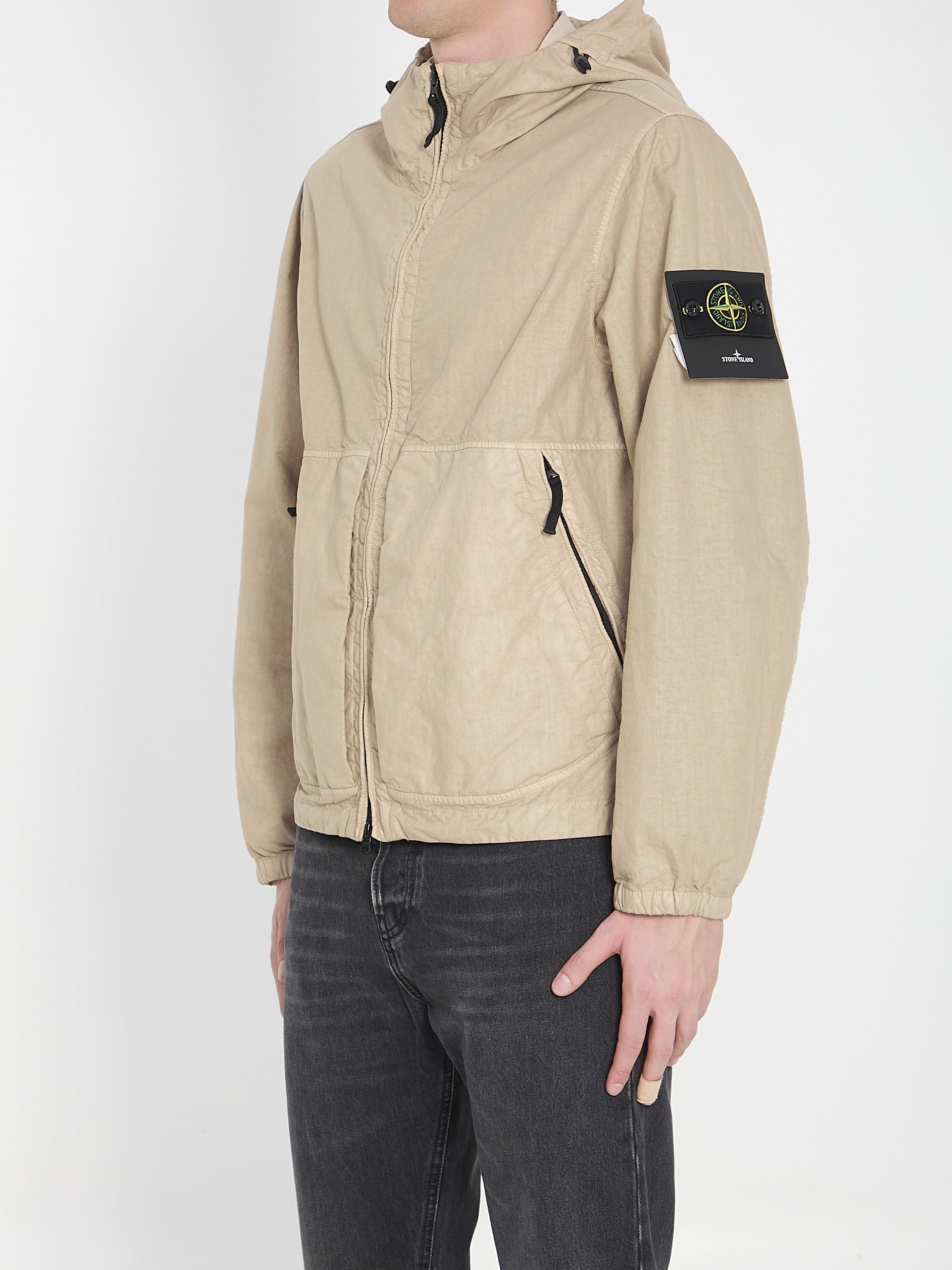 Organic-Look Panama-TC Nylon jacket