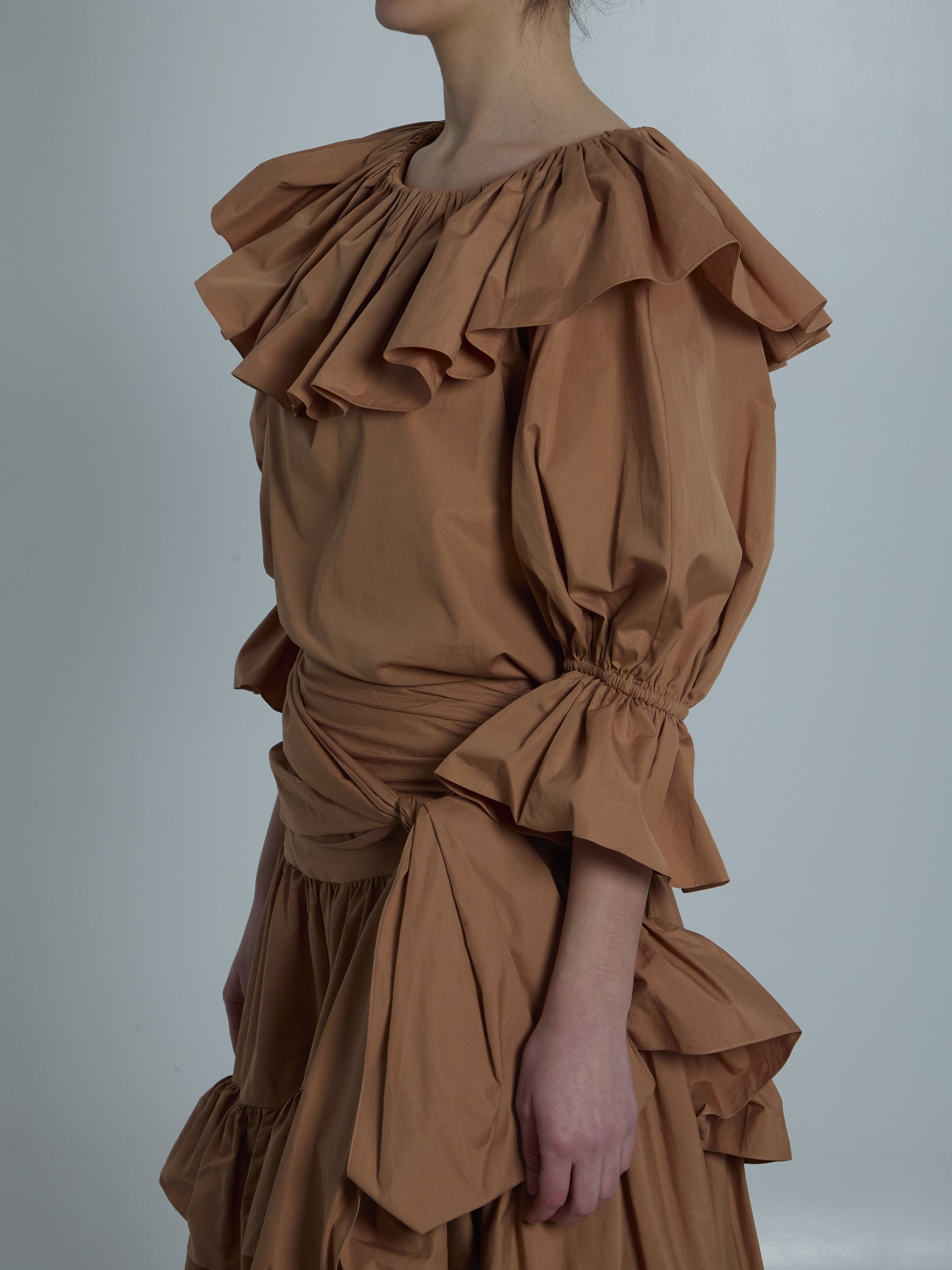Top with ruffles