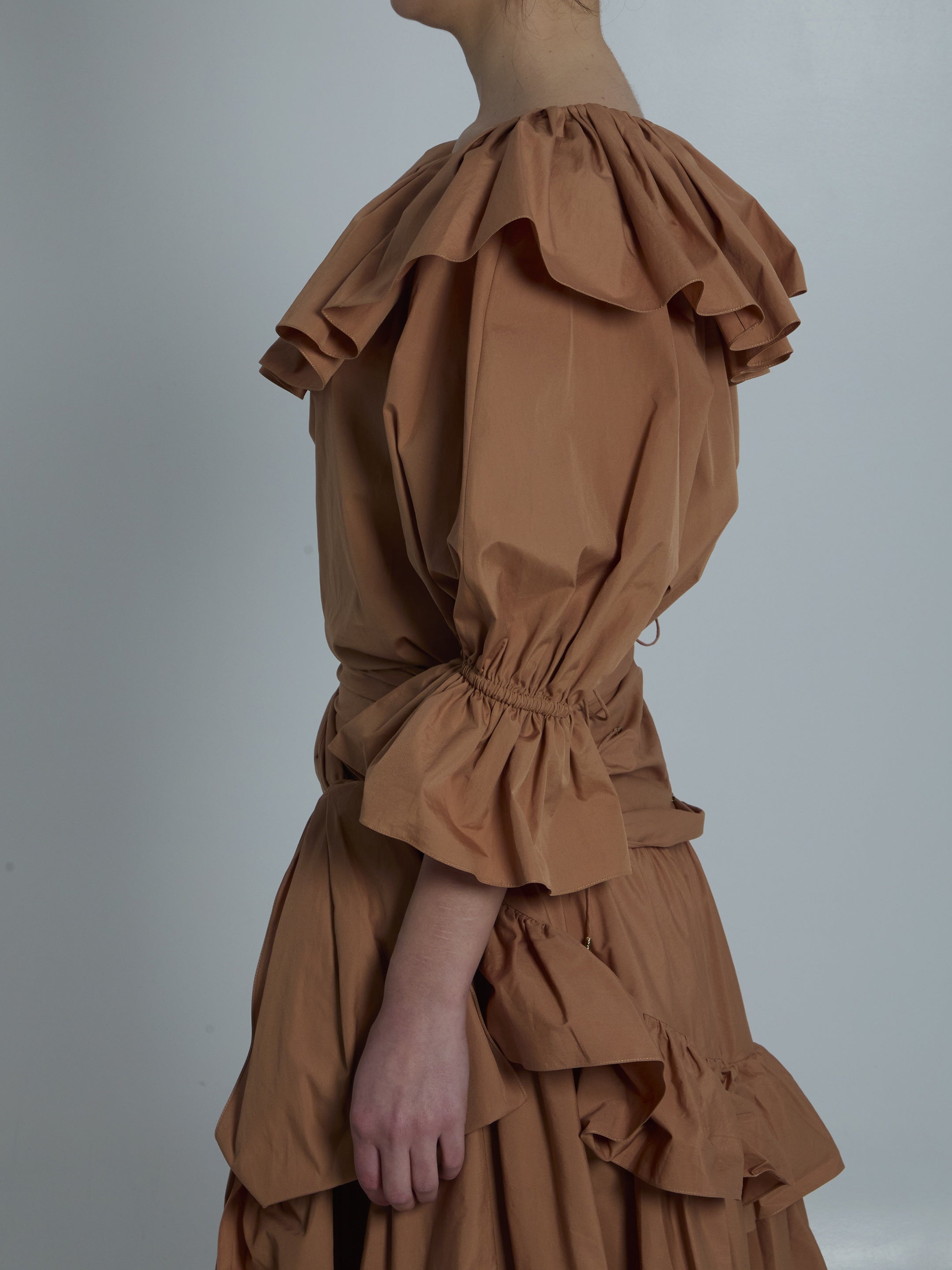 Top with ruffles