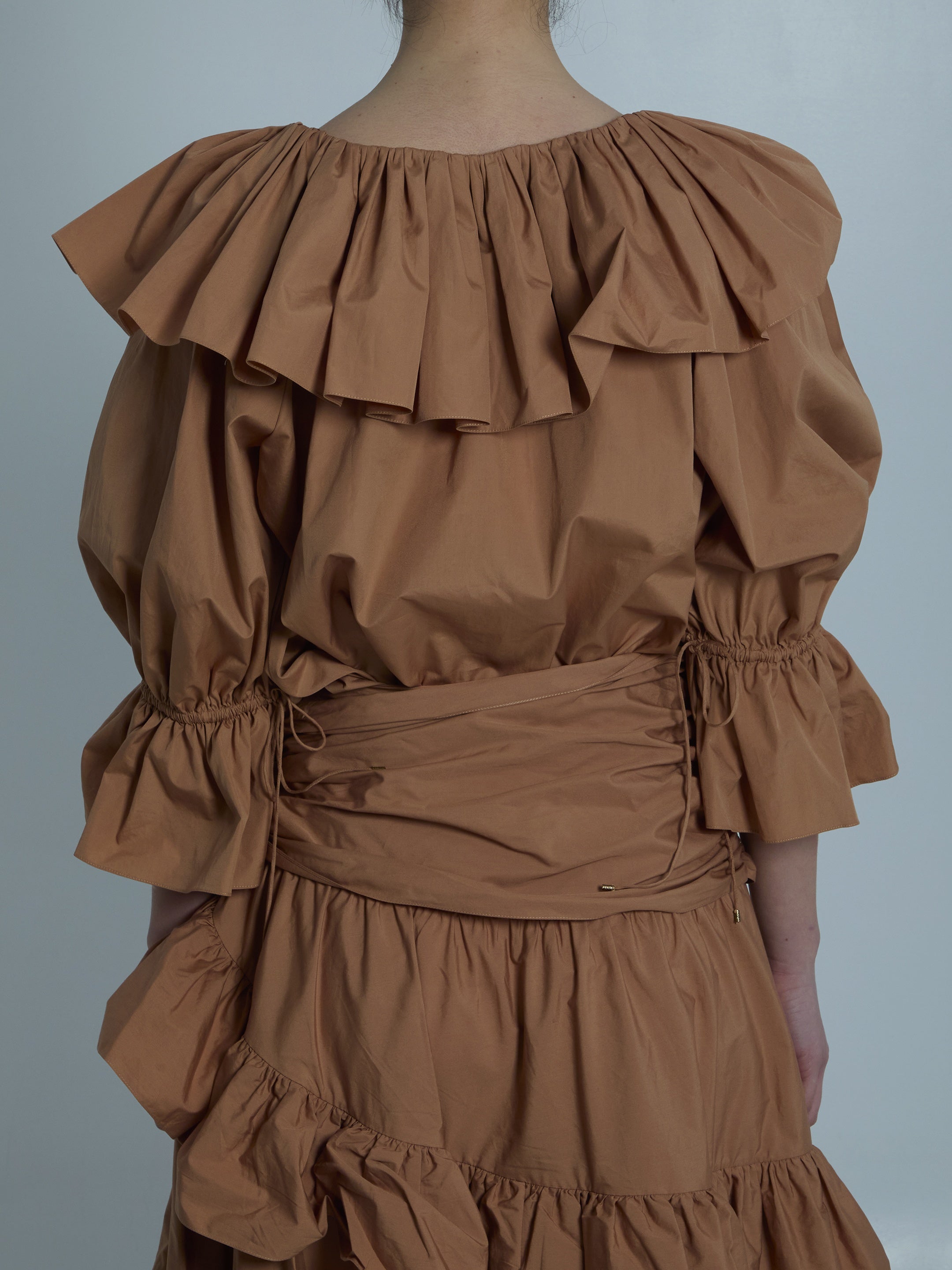 Top with ruffles