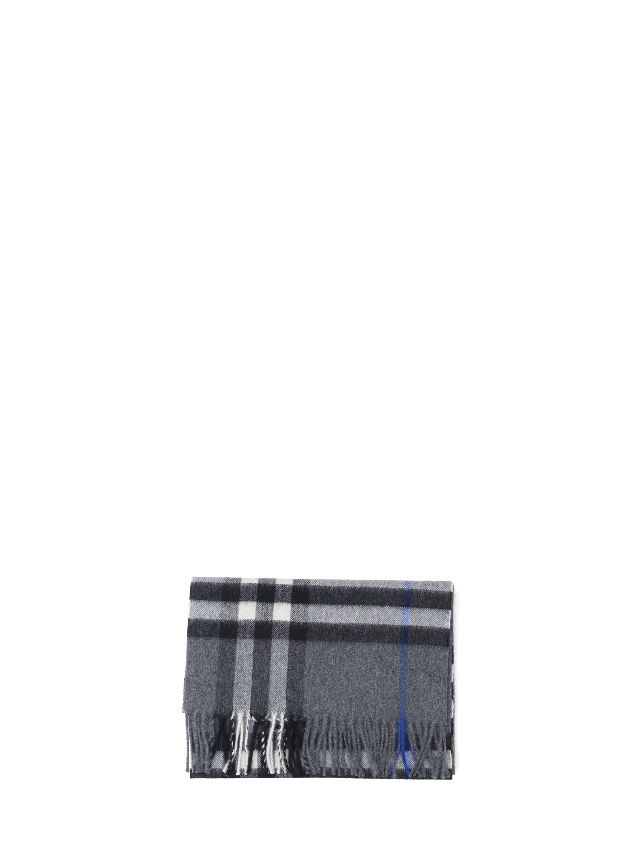 Check cashmere scarf