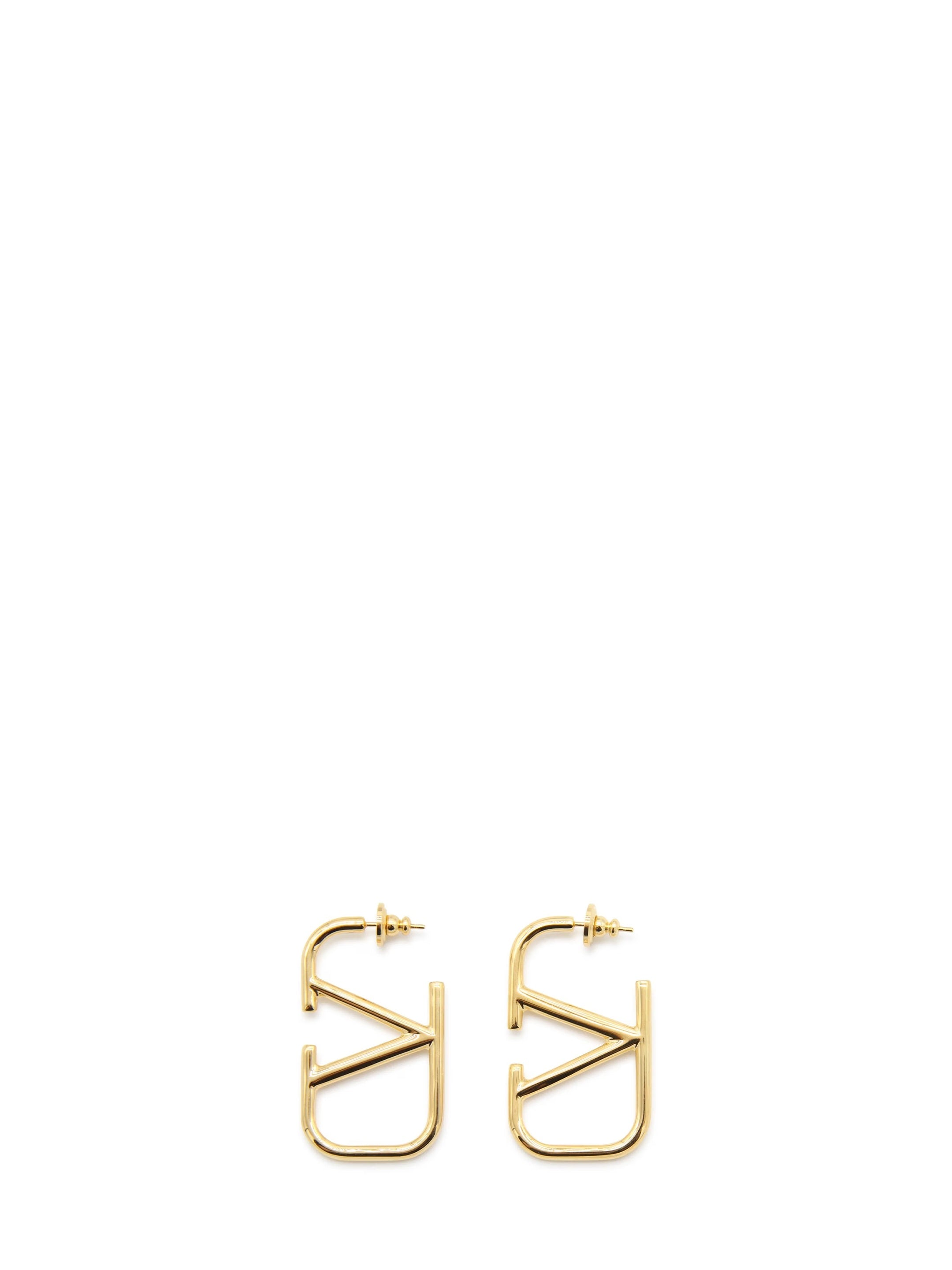 VLogo Signature metal earrings