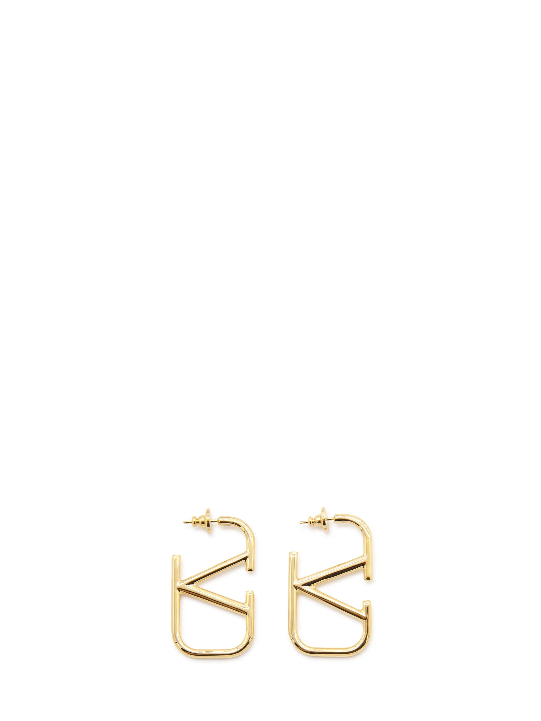 VLogo Signature metal earrings