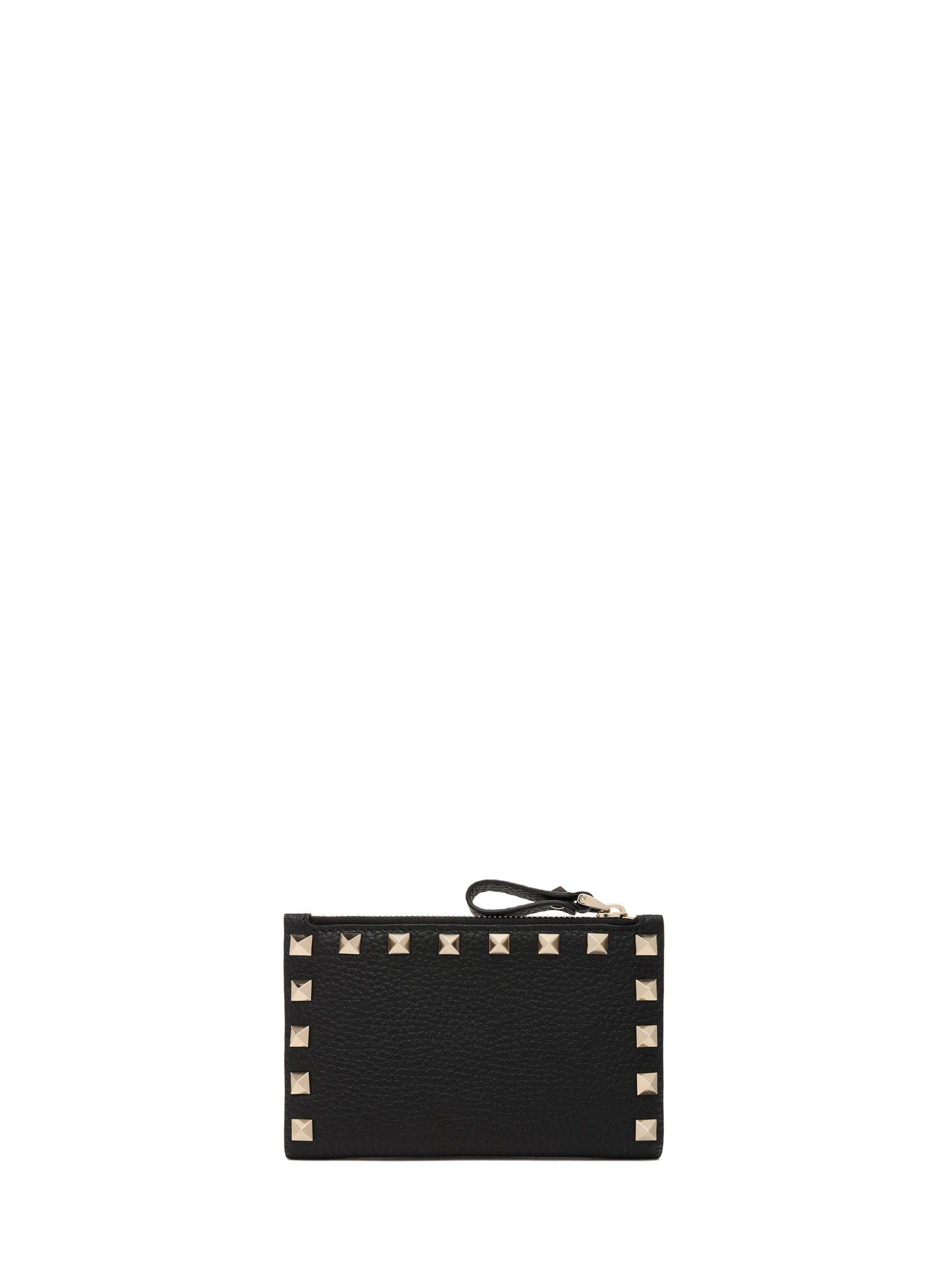 Rockstud zip cardholder