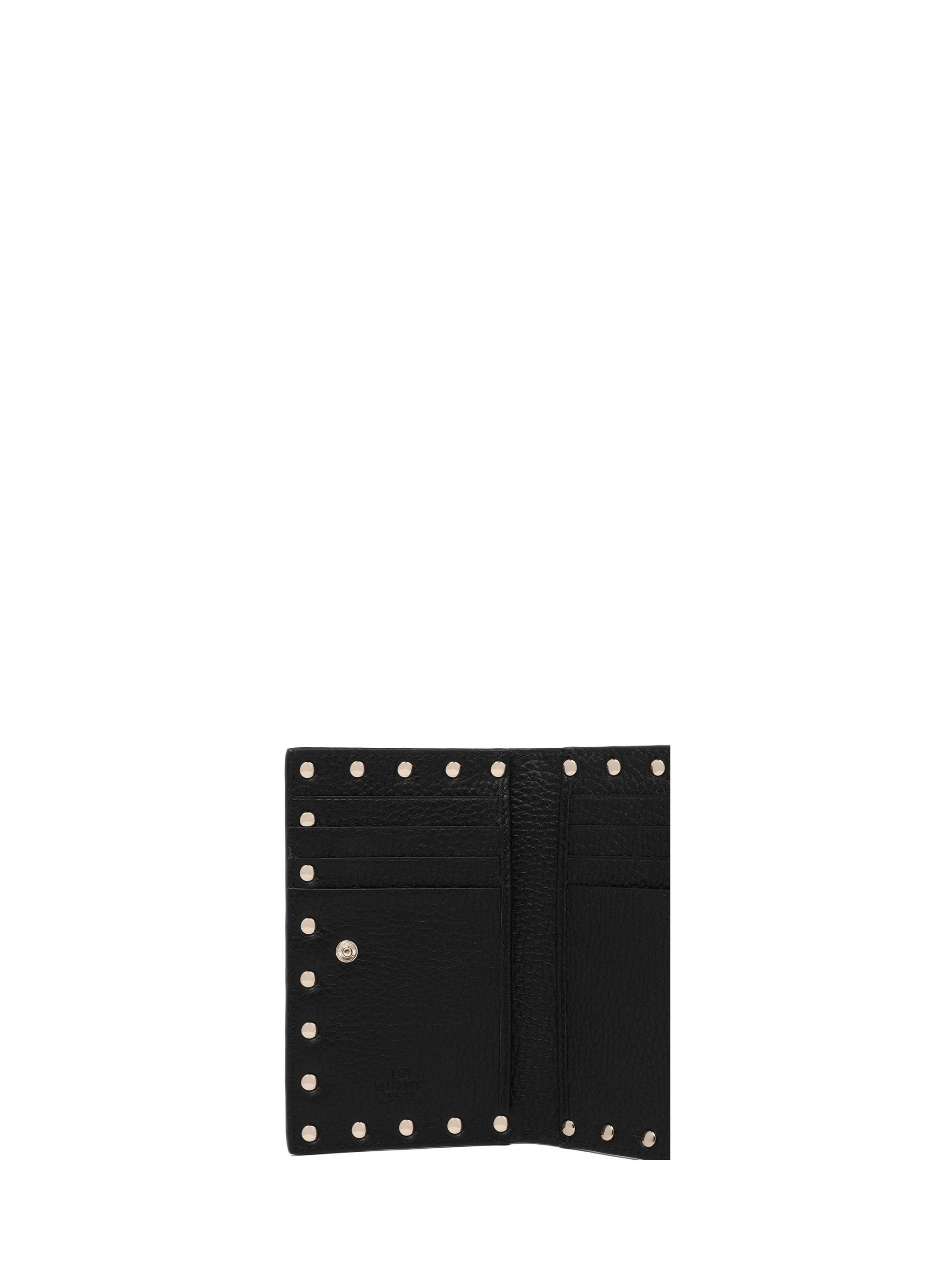 Rockstud zip cardholder