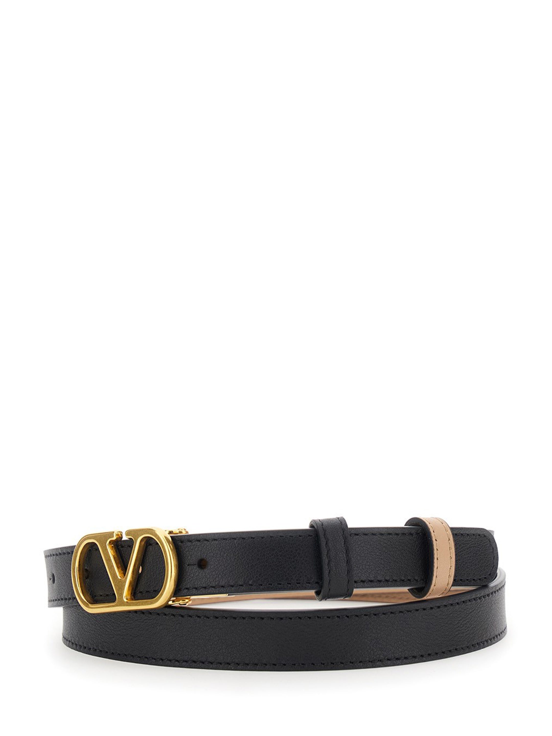 Valentino Garavani VLogo Signature reversible leather belt