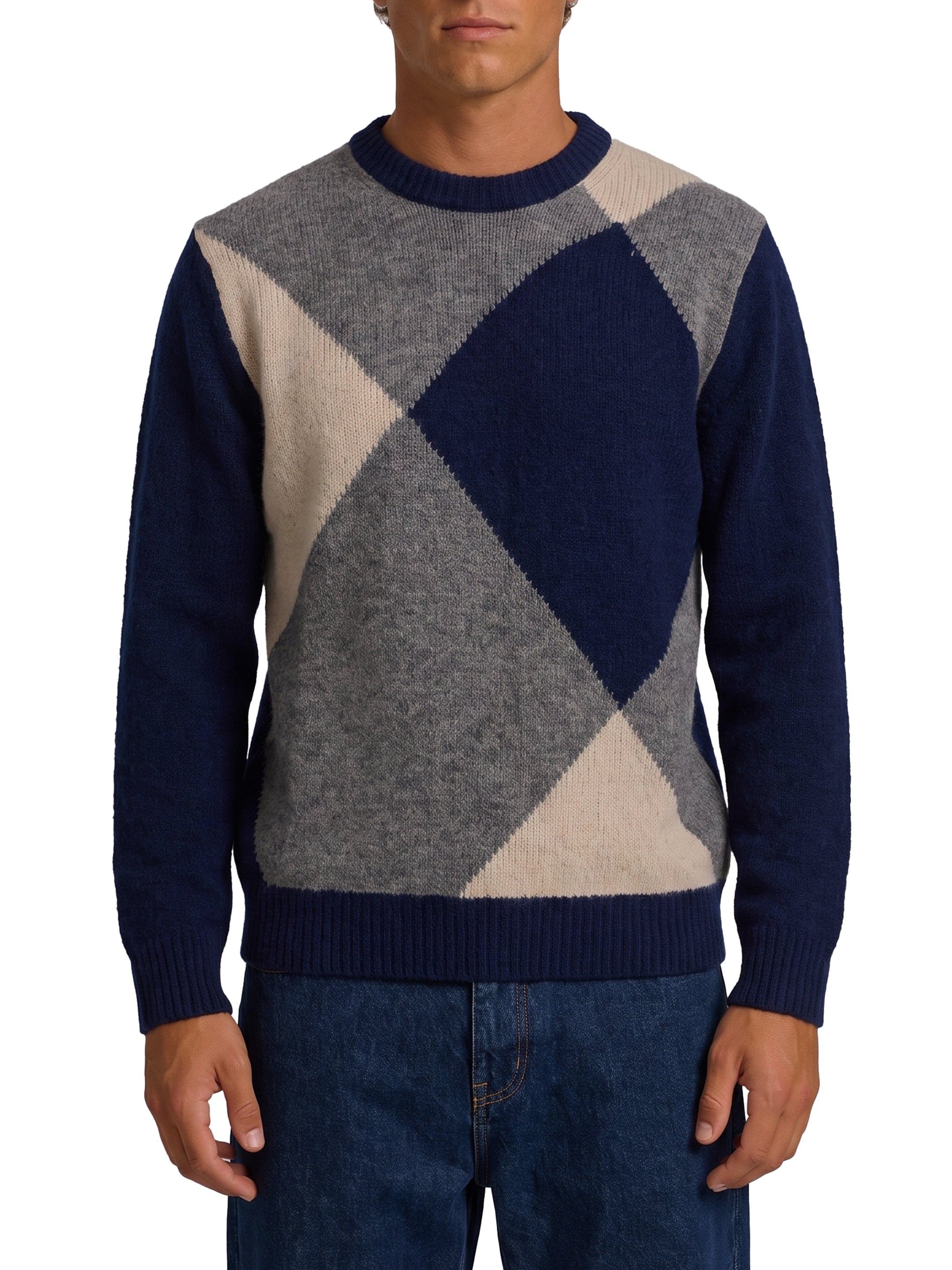 Blue crewneck sweater