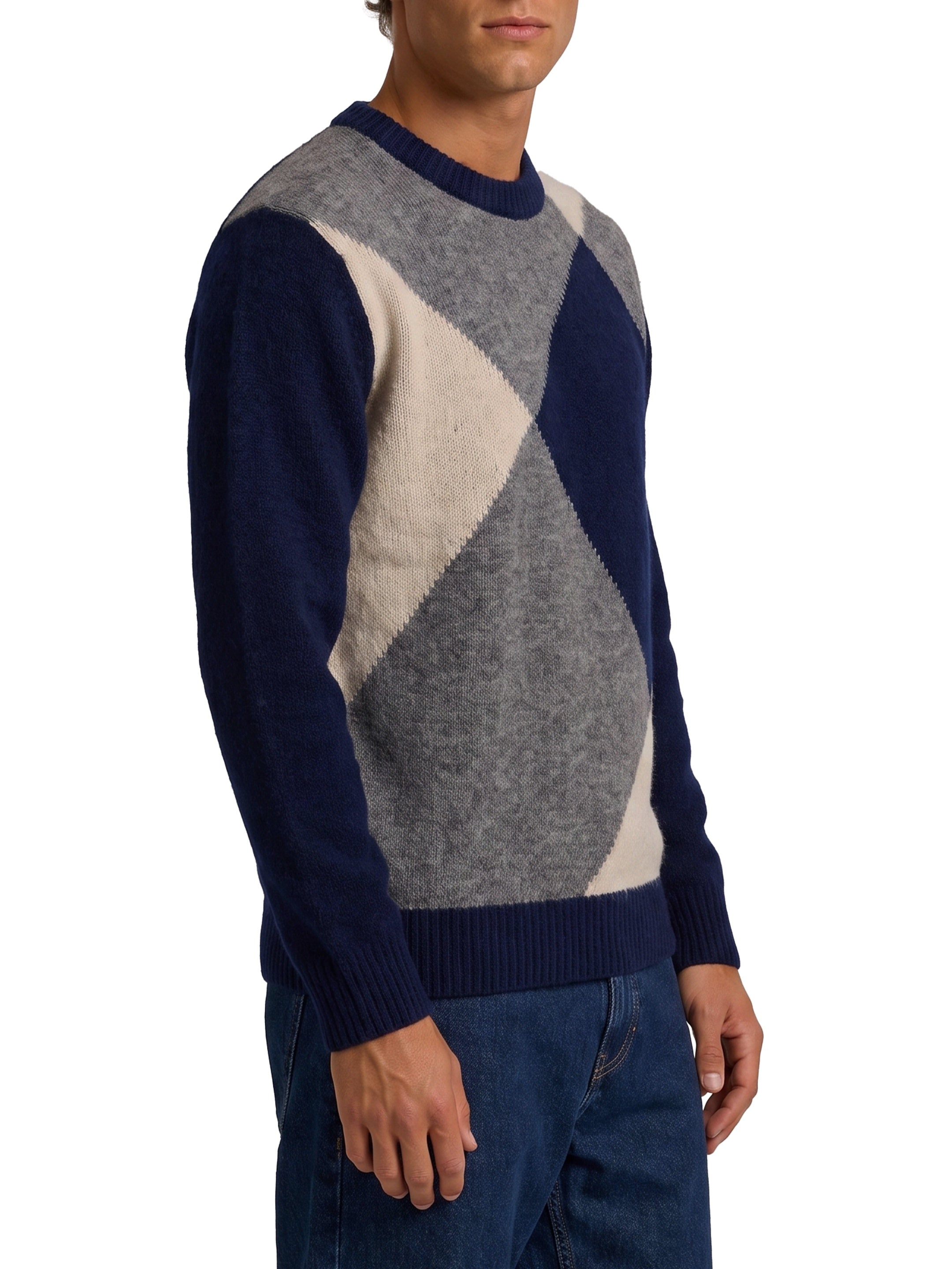 Blue crewneck sweater