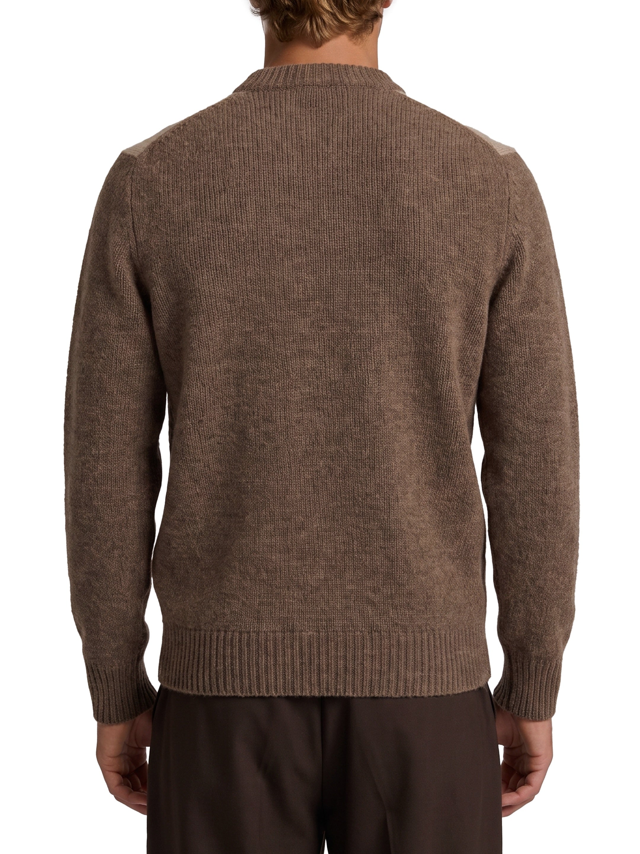 Beige crewneck pullover