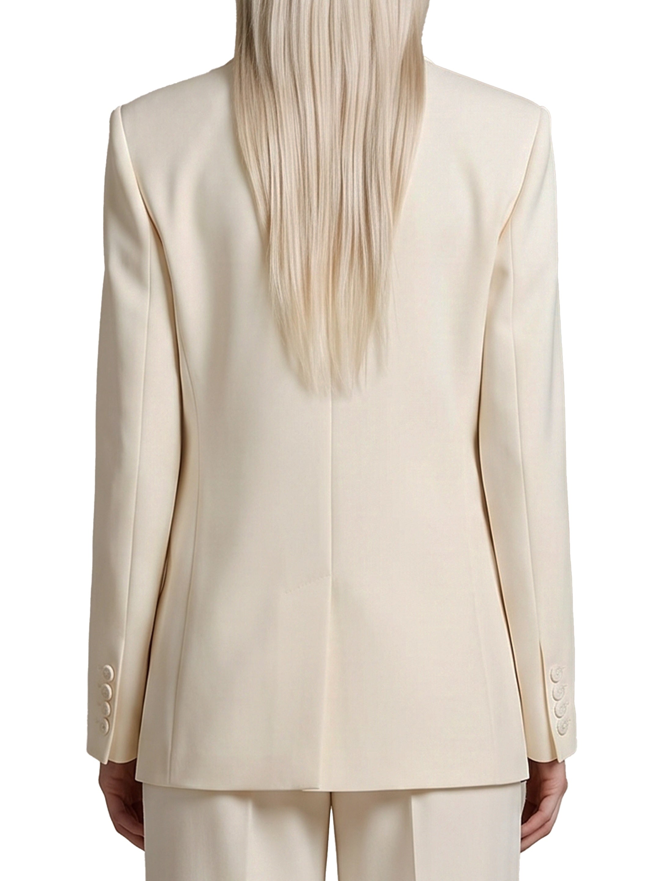 Single-breasted cady blazer