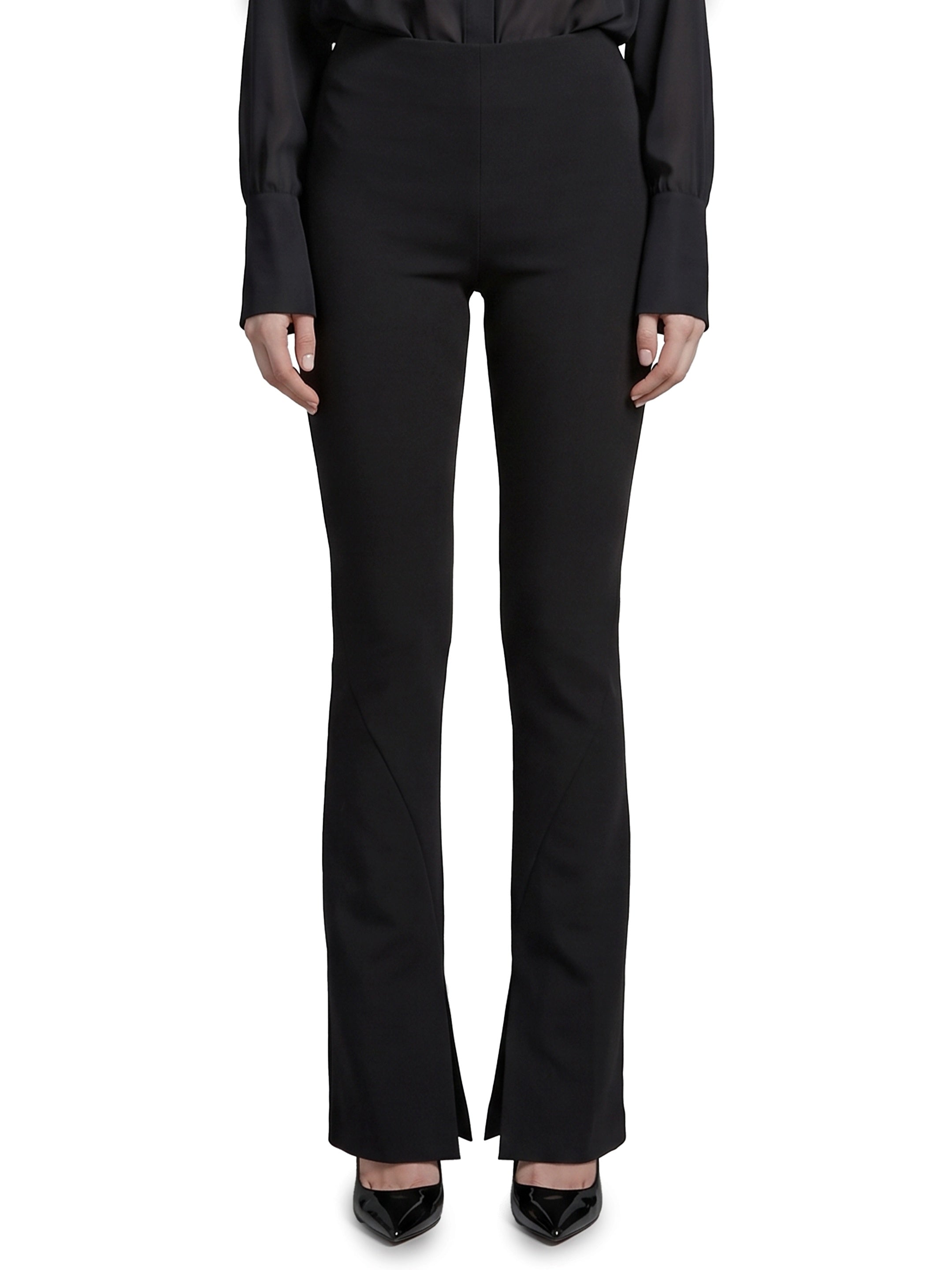 Cady trousers with slit
