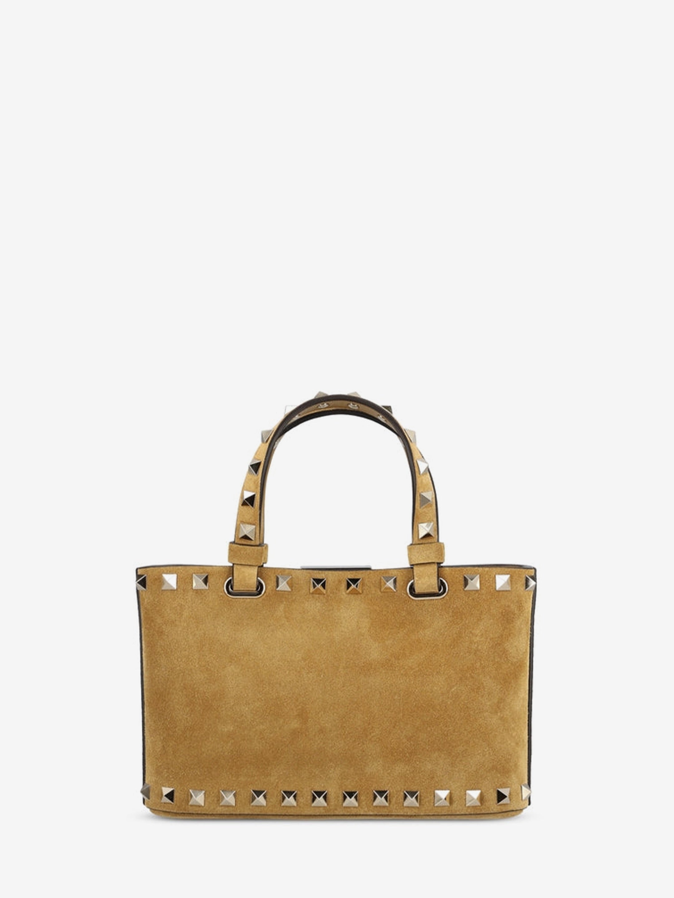 Rockstud mini suede shopping bag