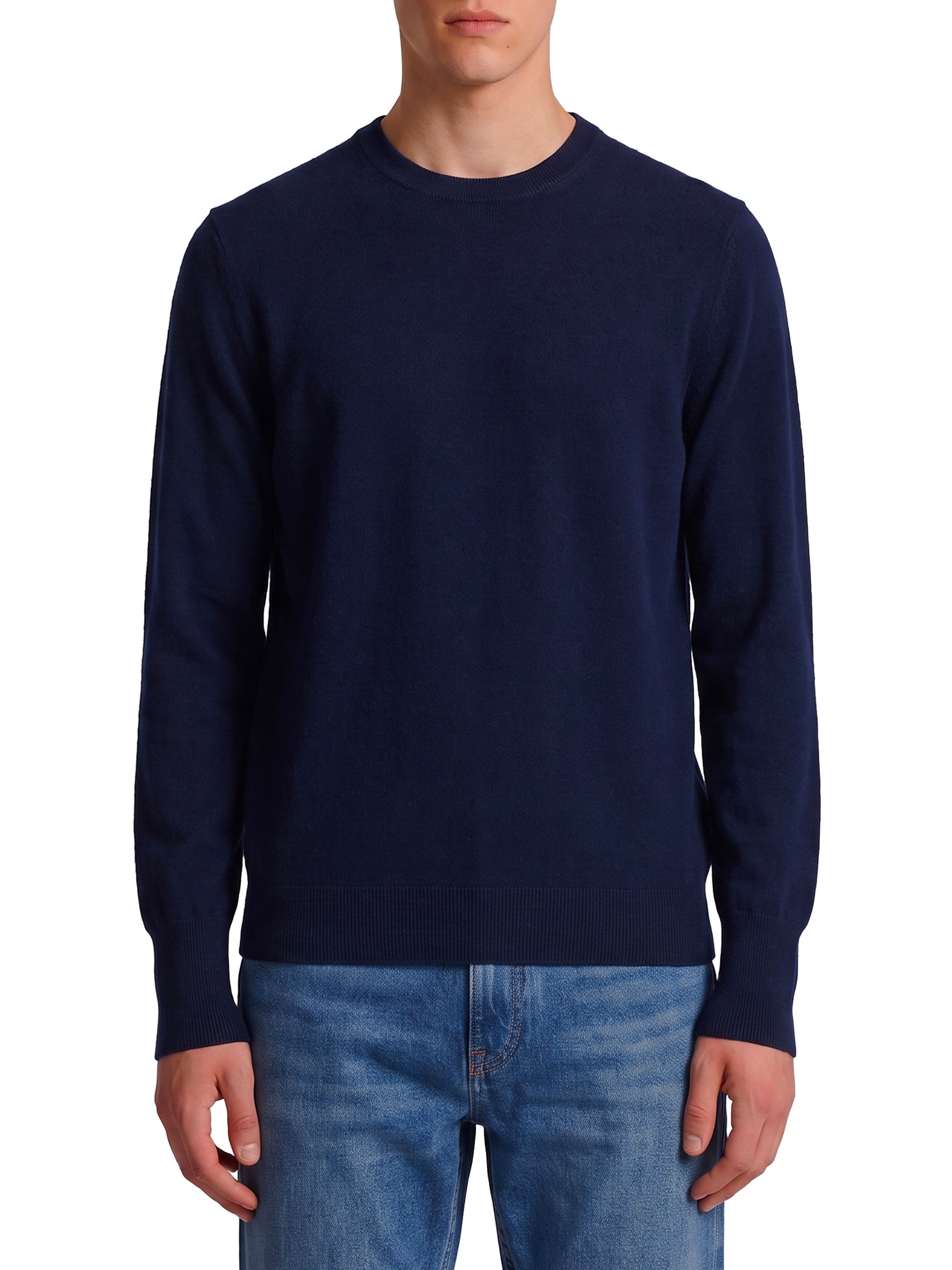 Navy crewneck pullover