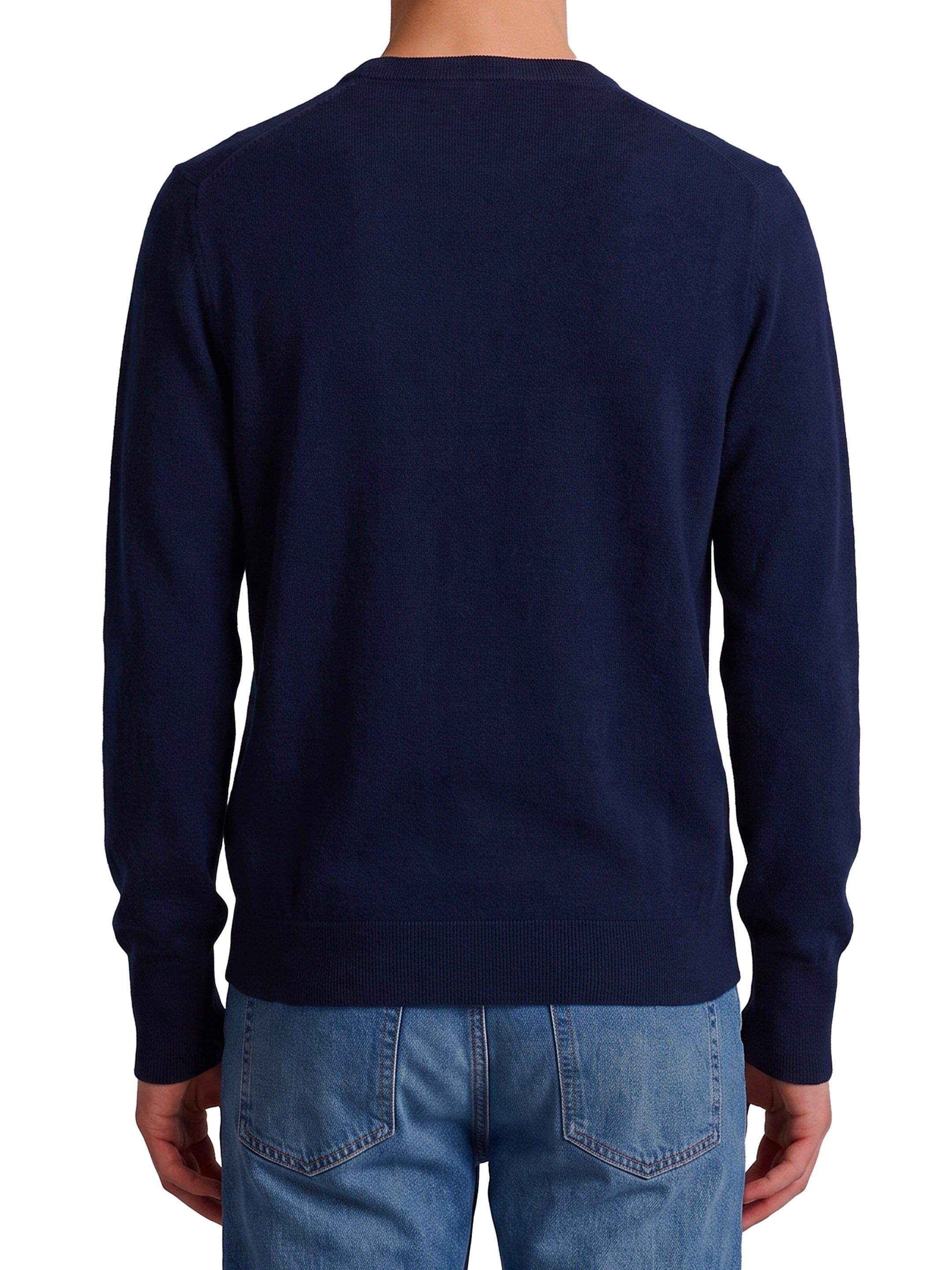 Navy crewneck pullover