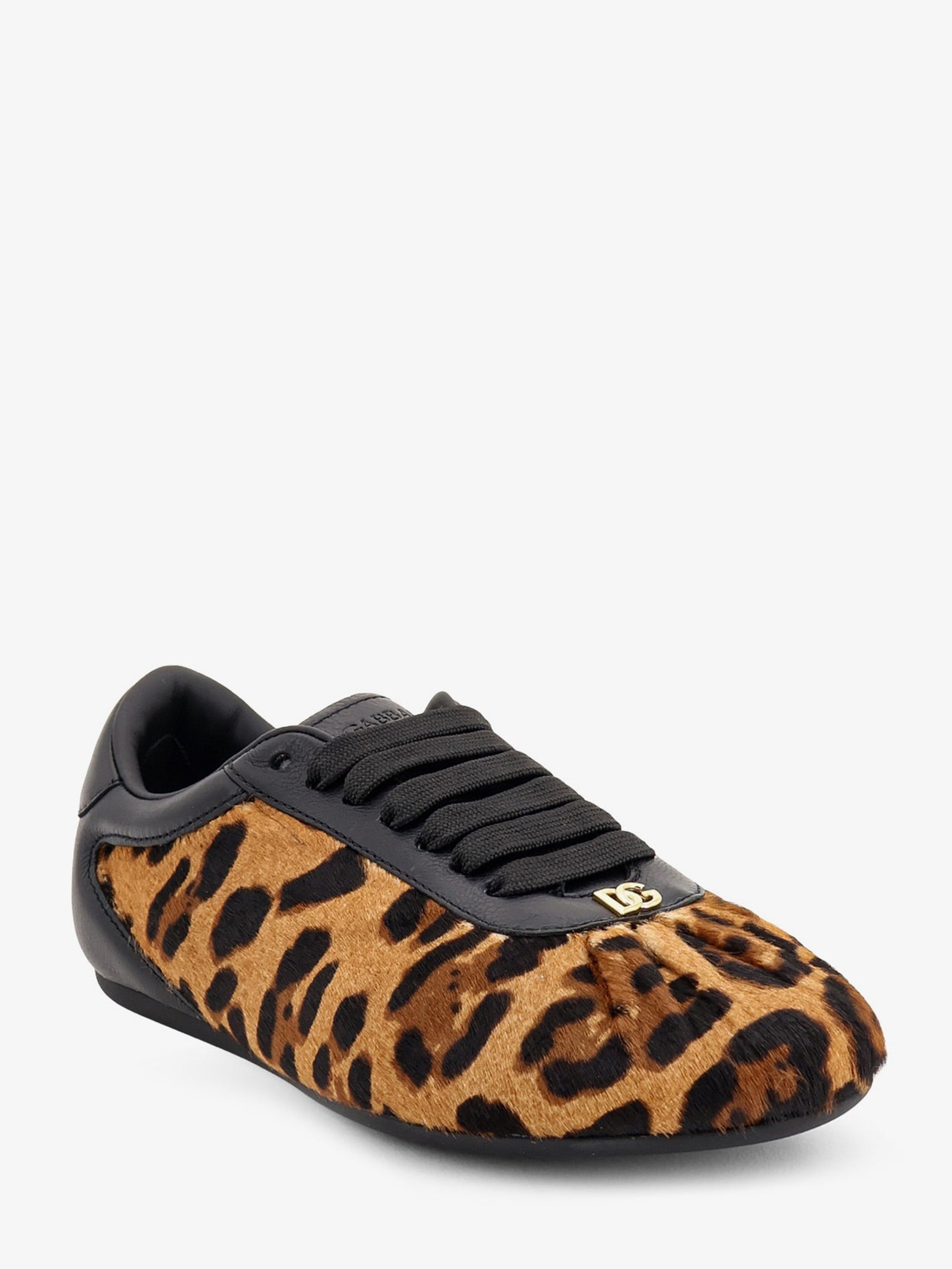 Sneakers Ballet in pony hair leopard print