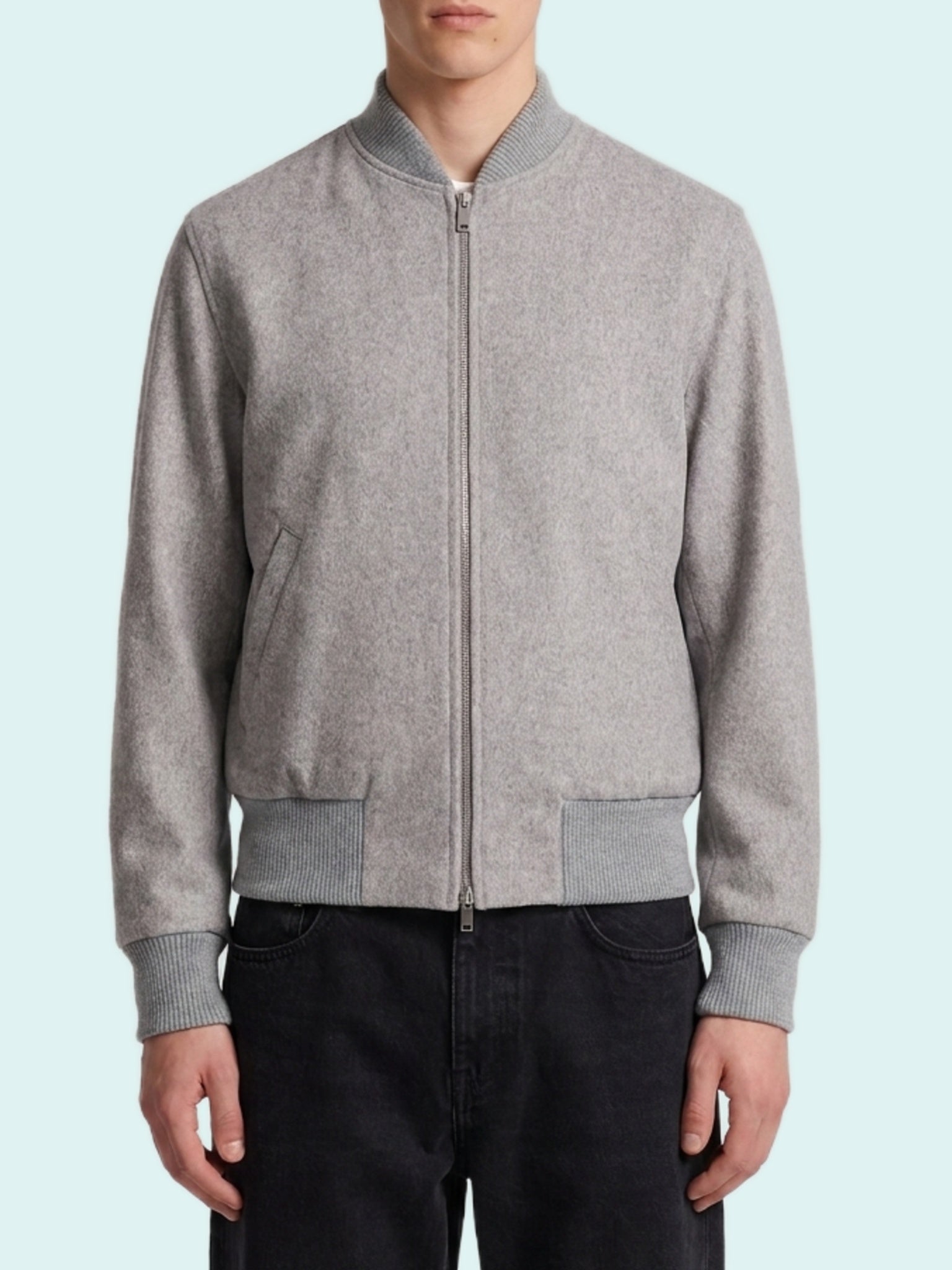 Light grey Teor bomber jacket