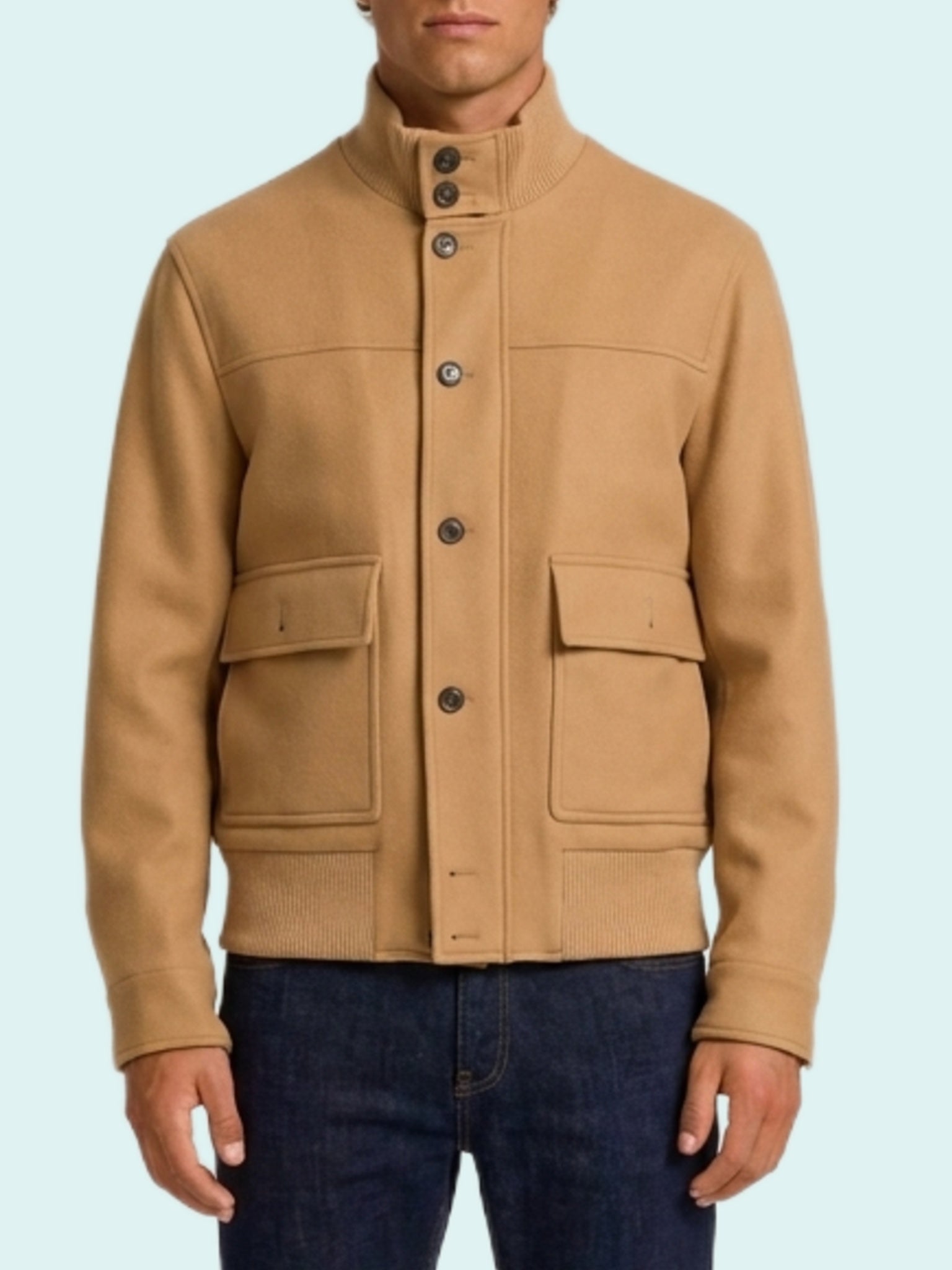 Camel Sponge bomber jacket
