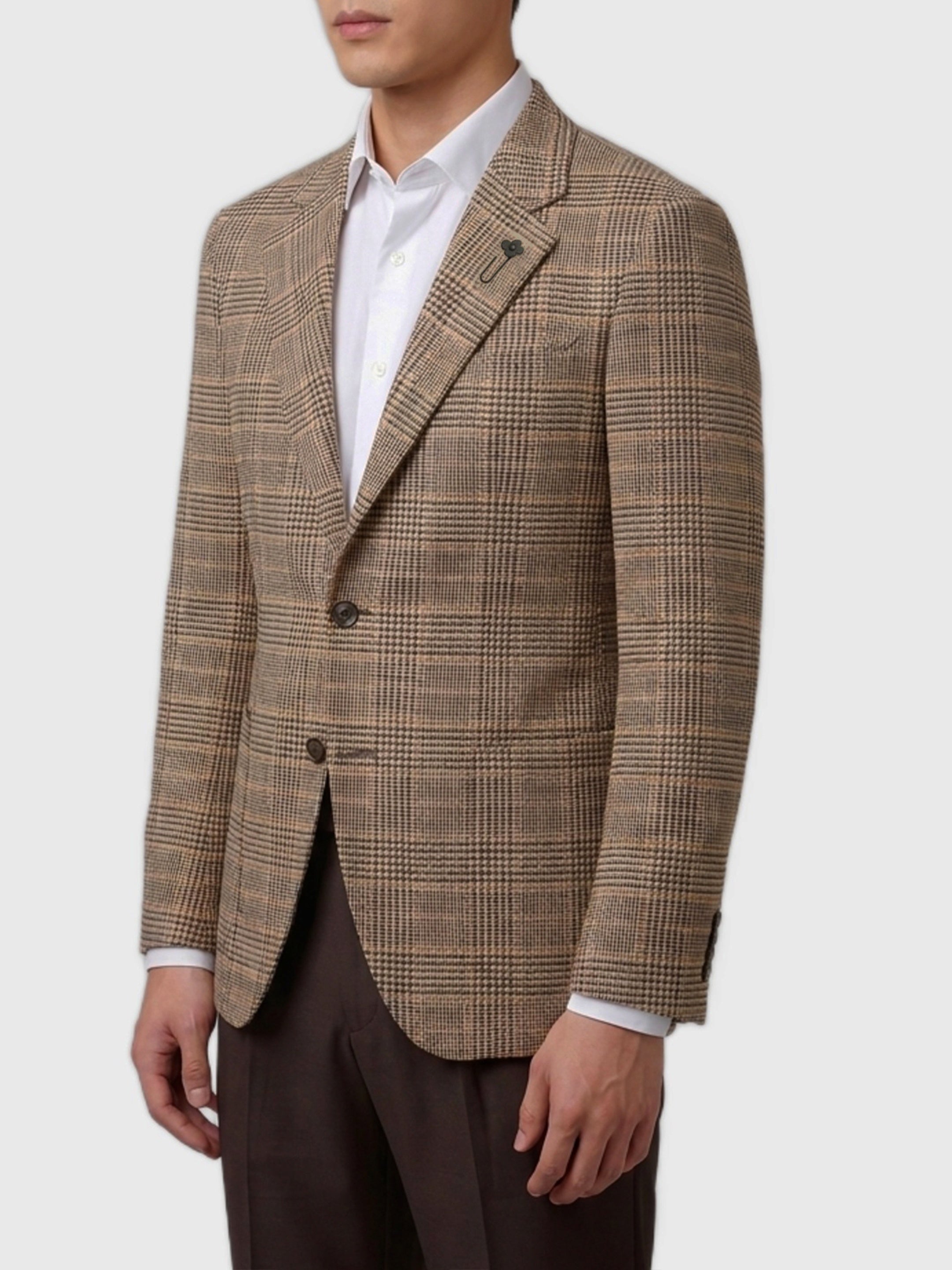 Feeling single-breasted jacket