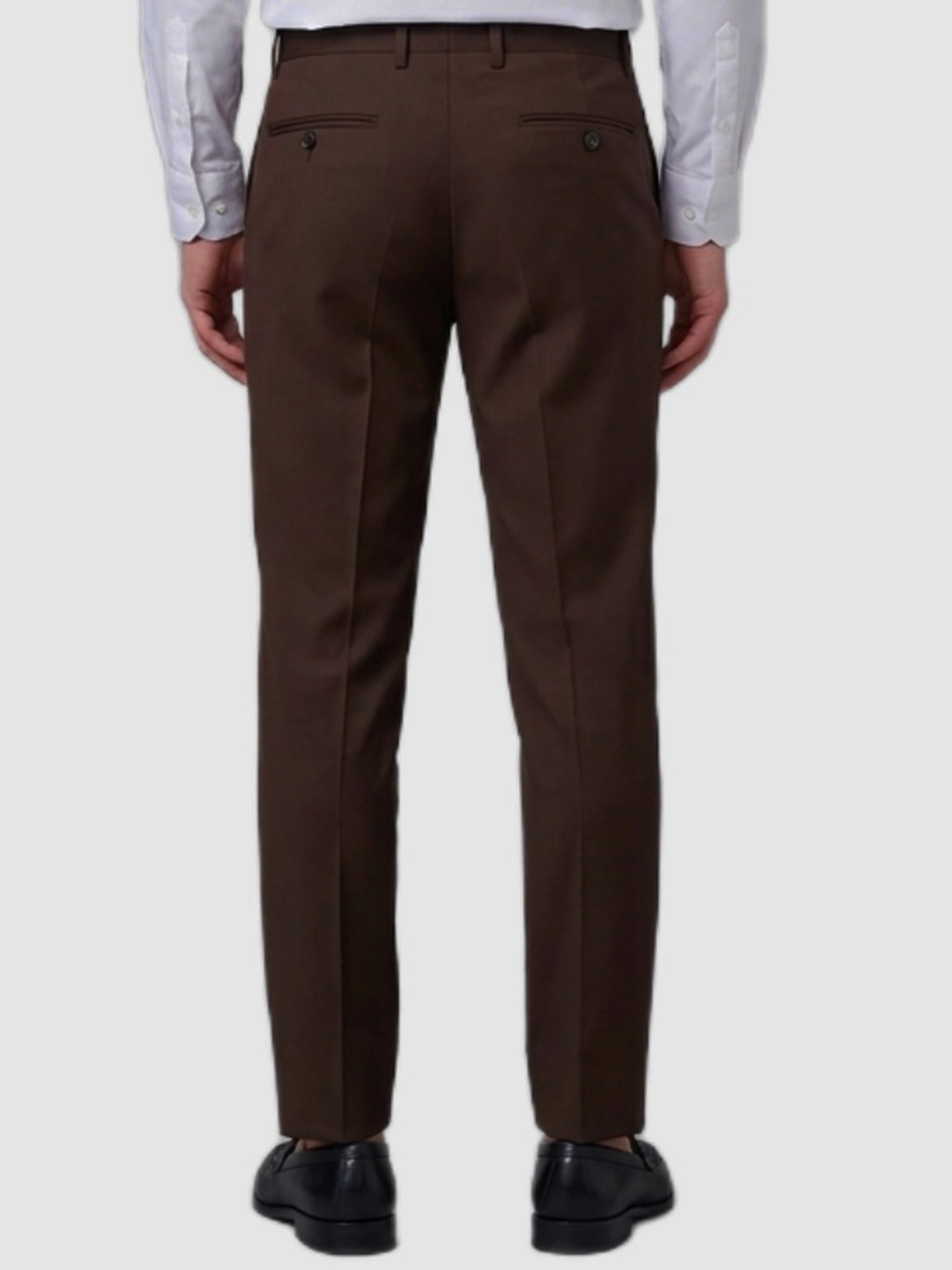 Brown Feeling single-breasted suit