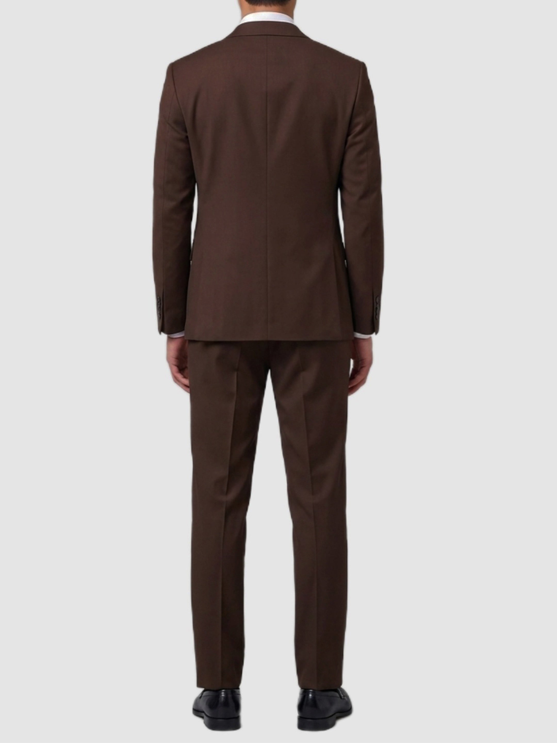 Brown Feeling single-breasted suit