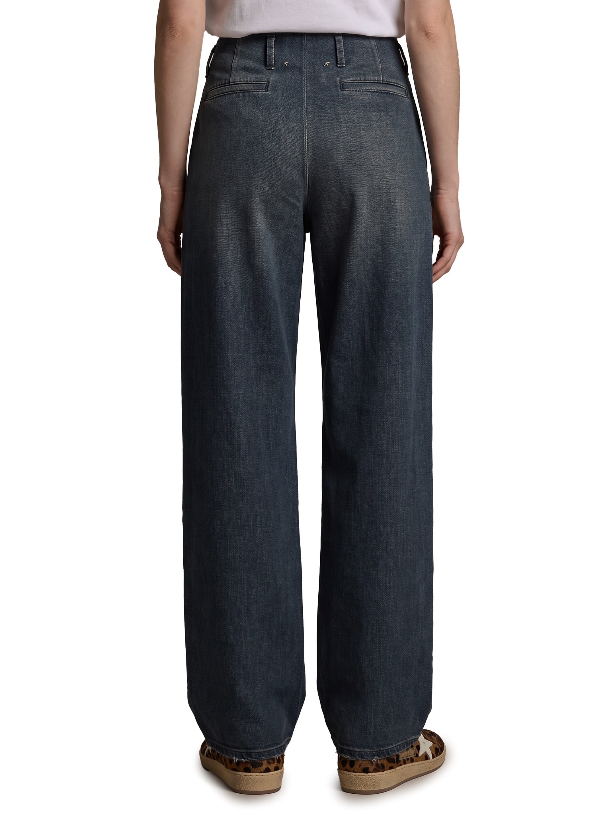 Medium wash cotton pants
