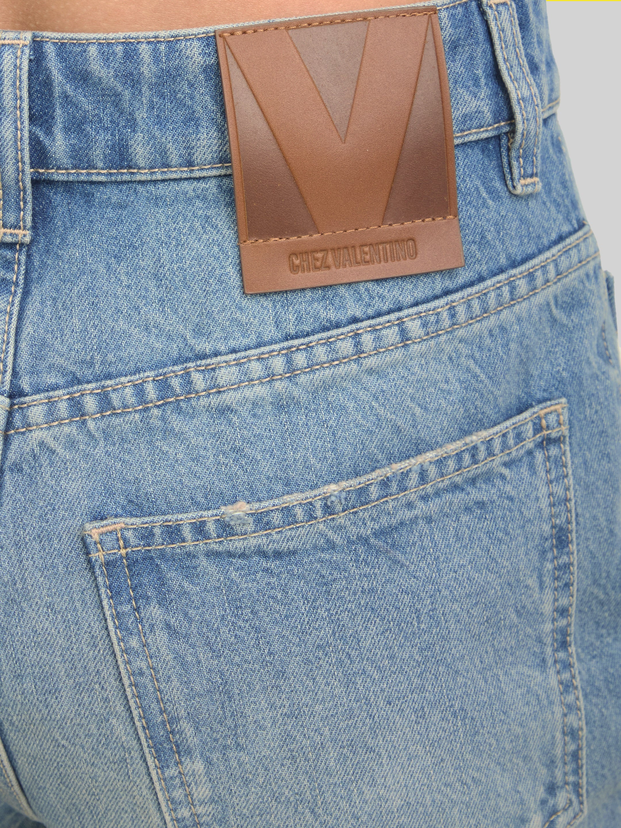 Flare denim pants