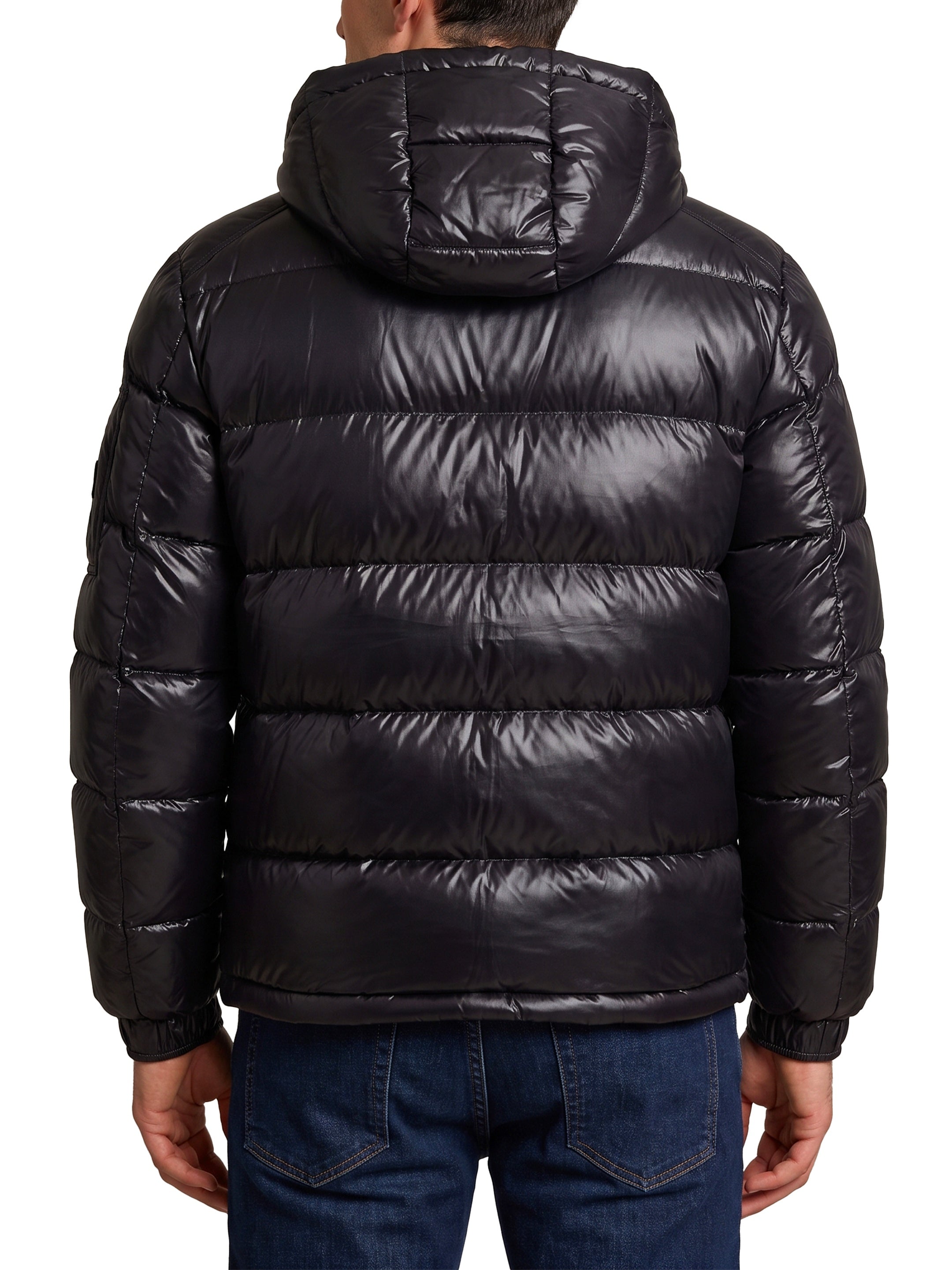Polar Tech hooded down jacket