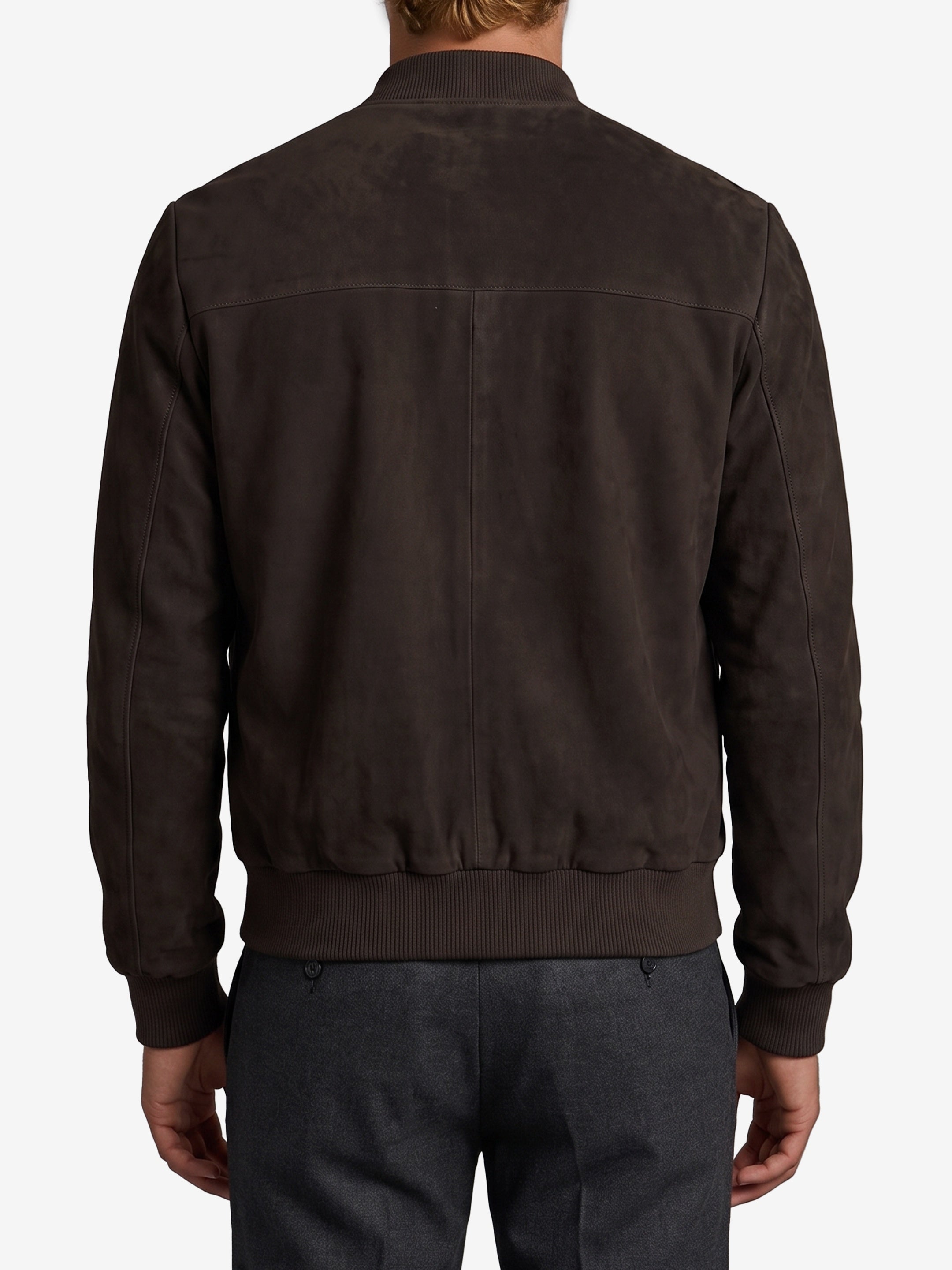 Didier suede bomber jacket