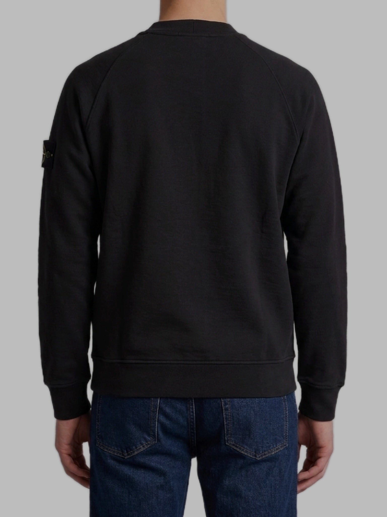 Black crewneck sweatshirt