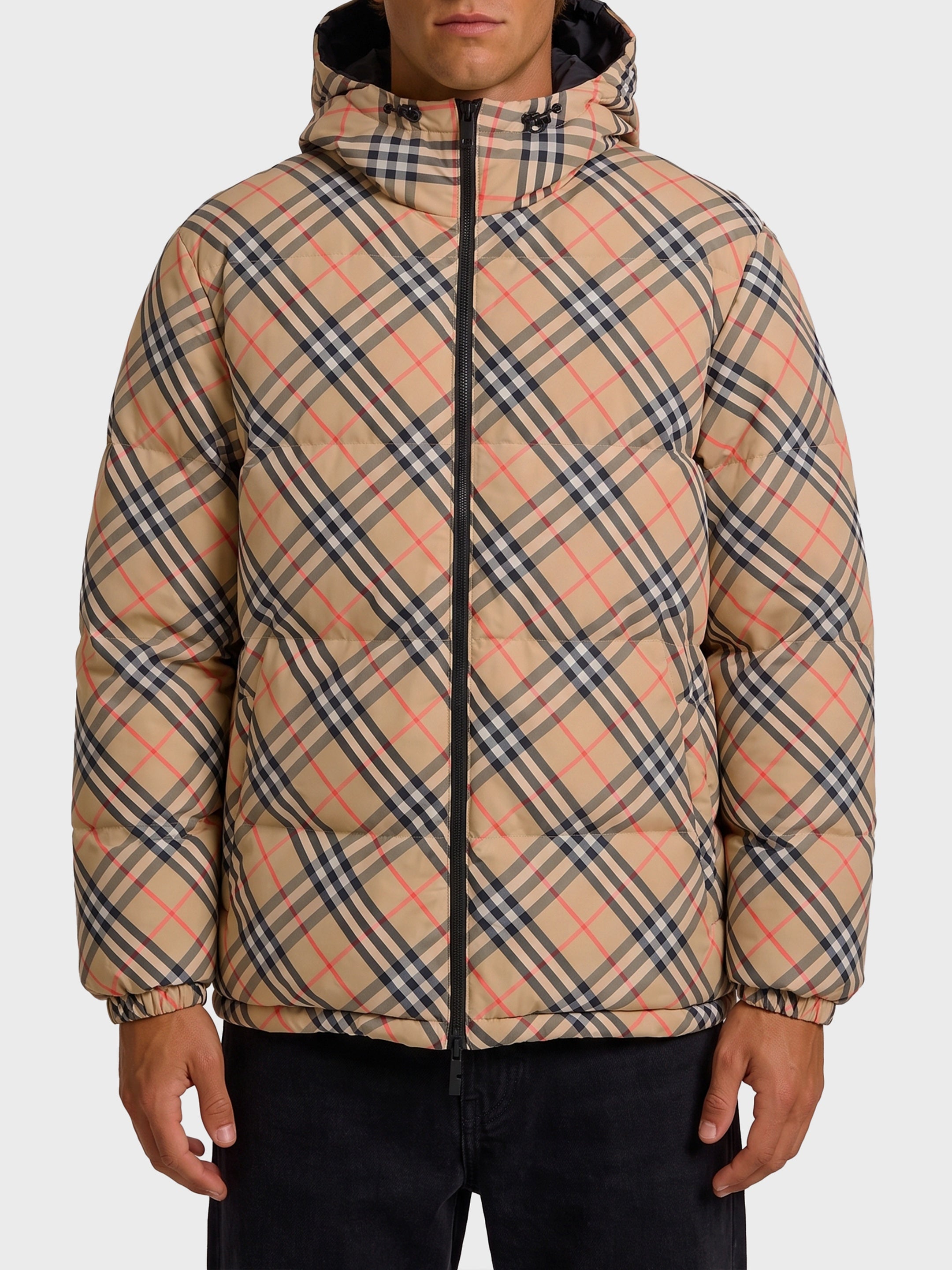 Reversible Snowdonia Check down jacket