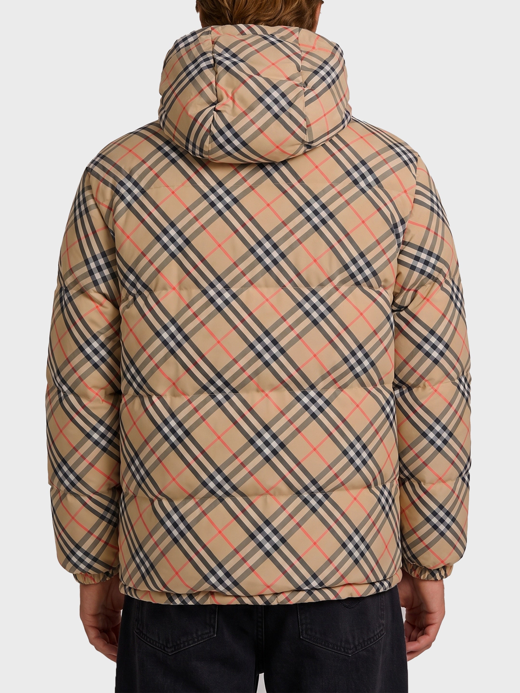 Reversible Snowdonia Check down jacket