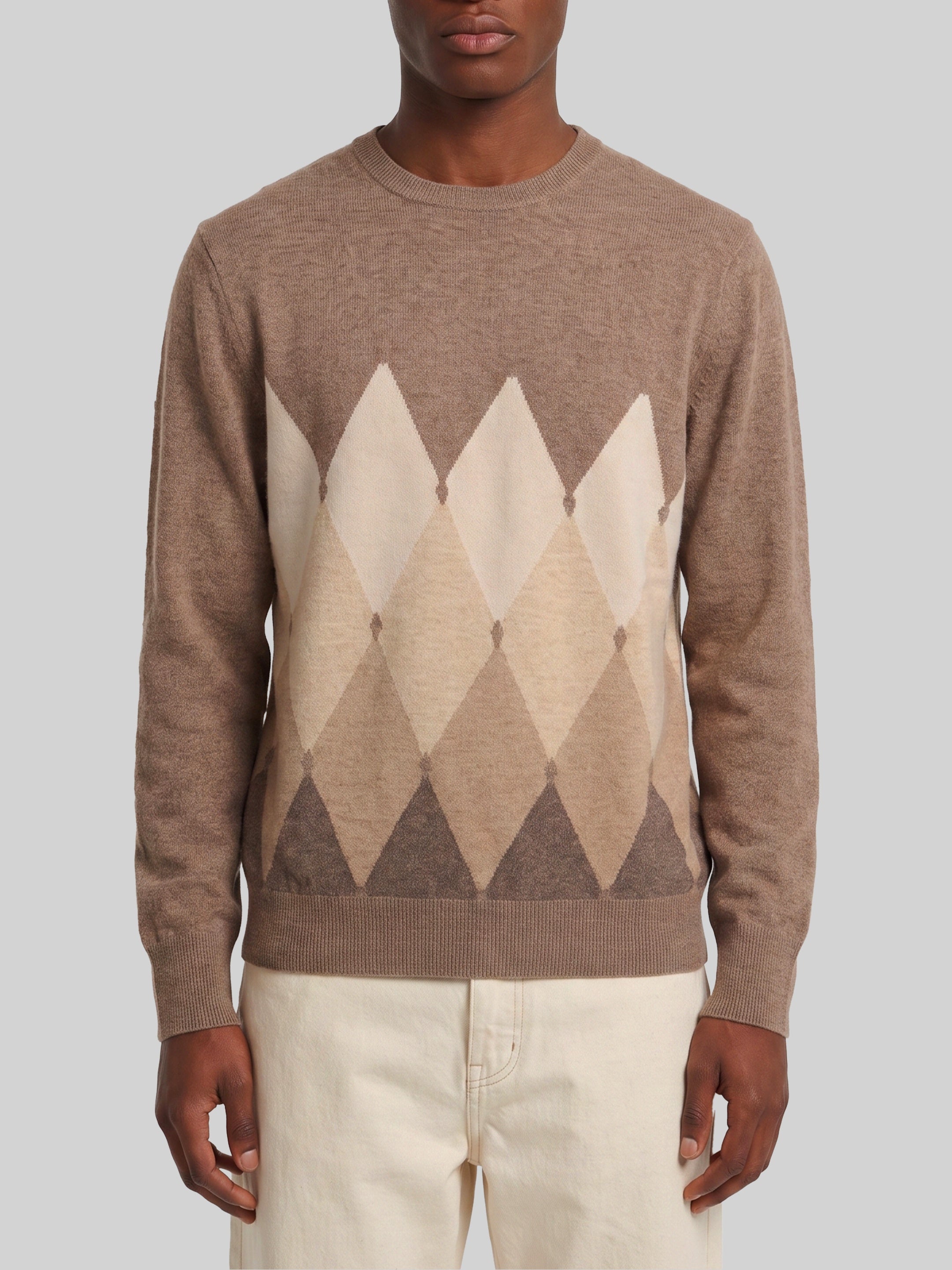 Cashmere crewneck Diamond sweater