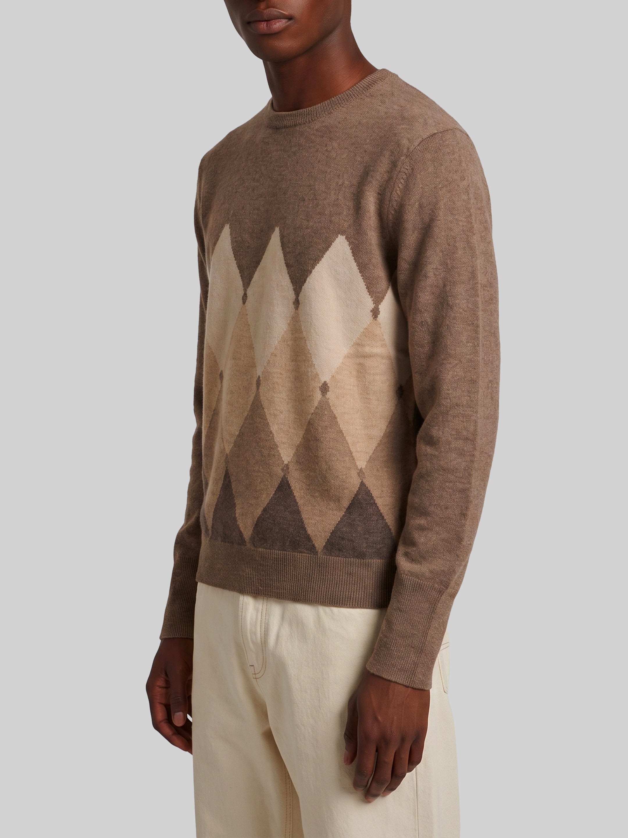 Cashmere crewneck Diamond sweater