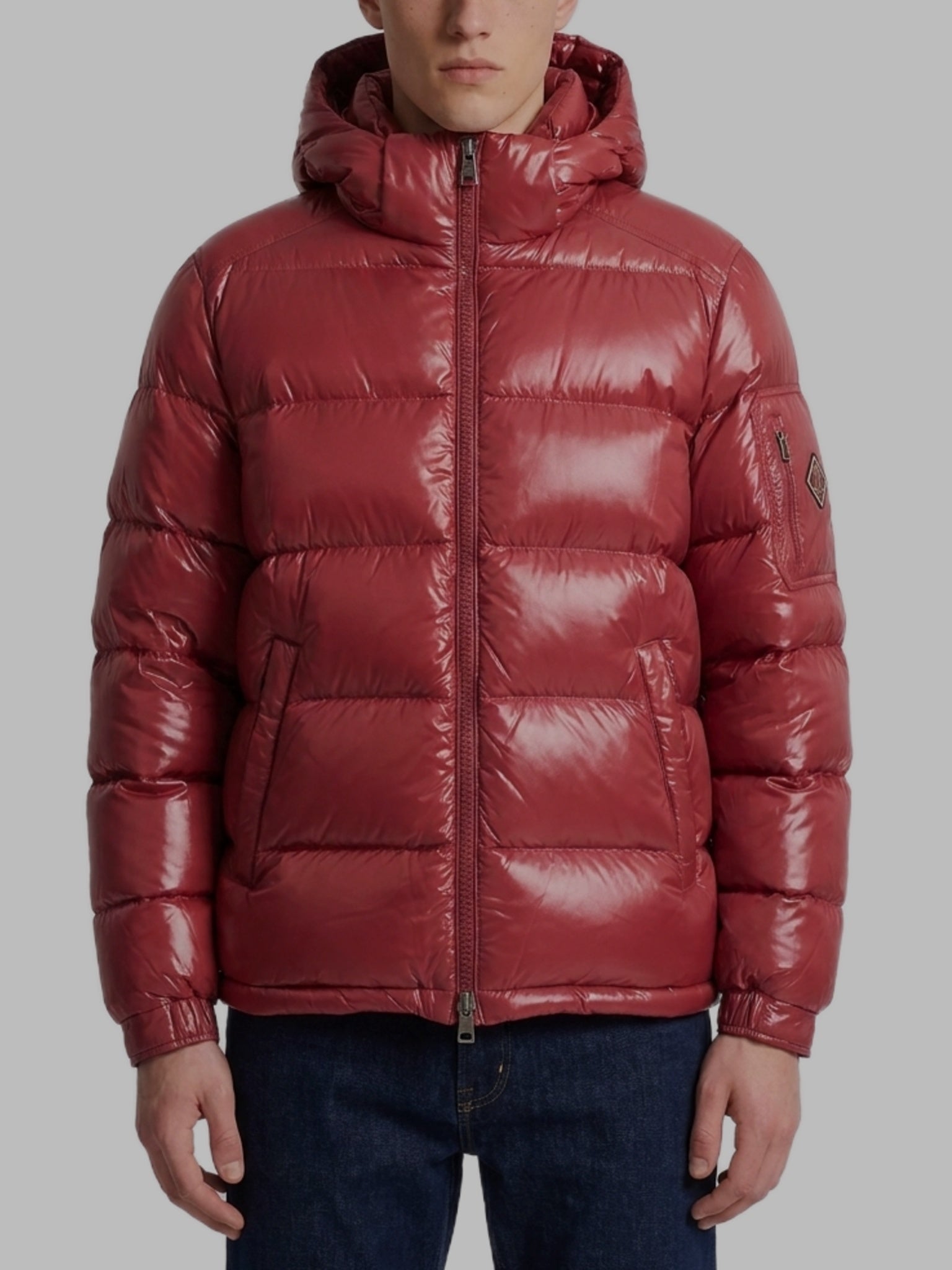 Polar Tech hooded down jacket