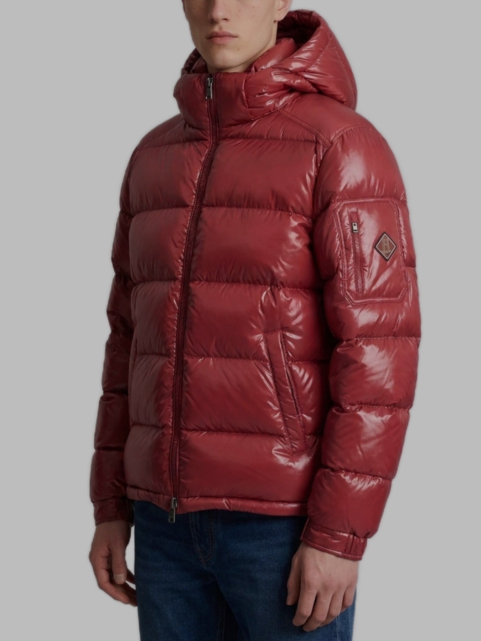 Polar Tech hooded down jacket