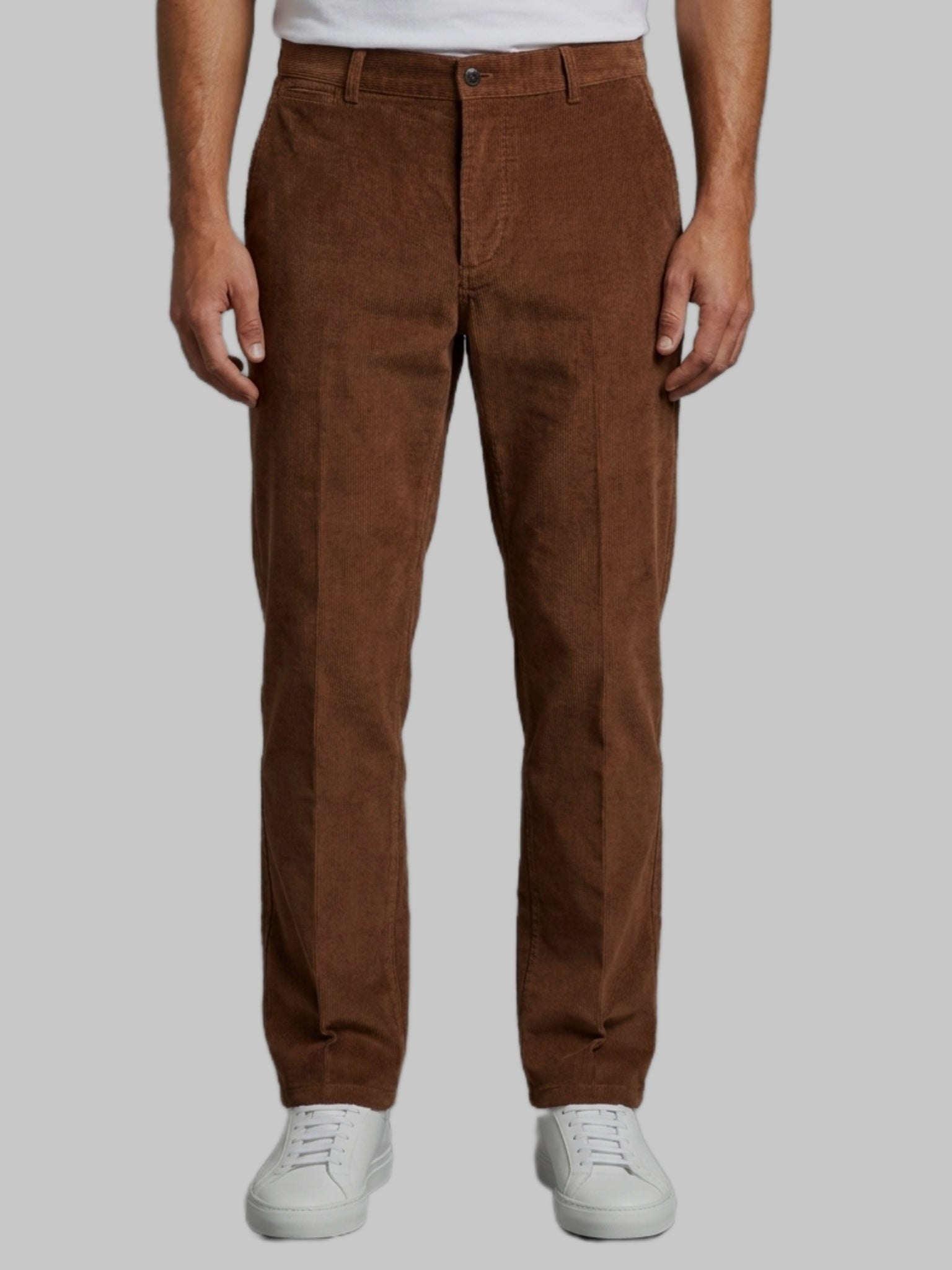 Parisian fit corduroy trousers