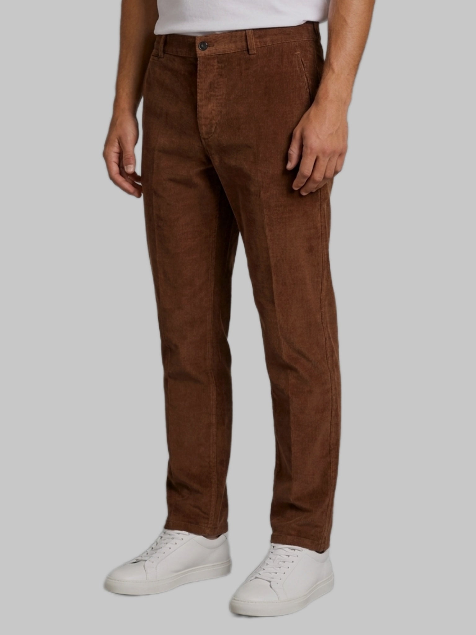 Parisian fit corduroy trousers
