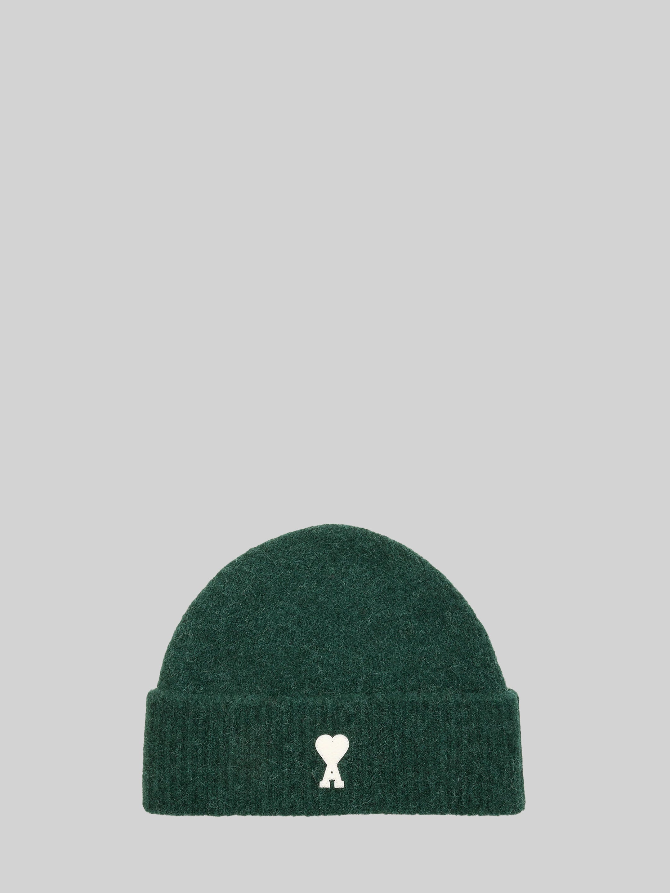 Green alpaca Ami de Coeur beanie