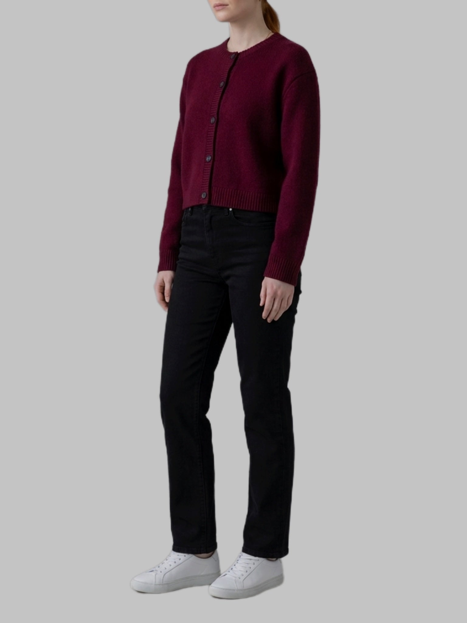 Deep Plum Emmylou cardigan jacket