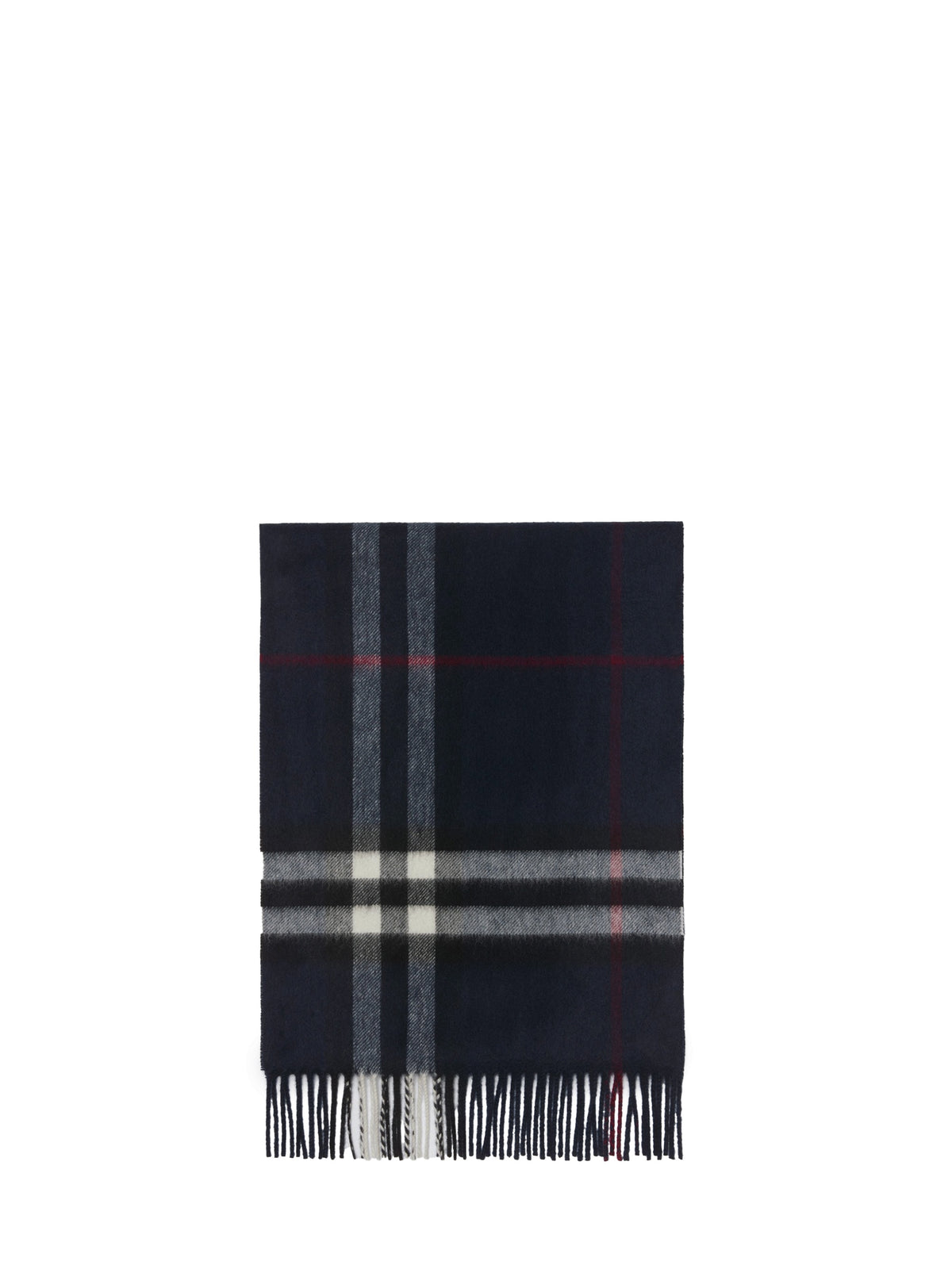 Check cashmere scarf
