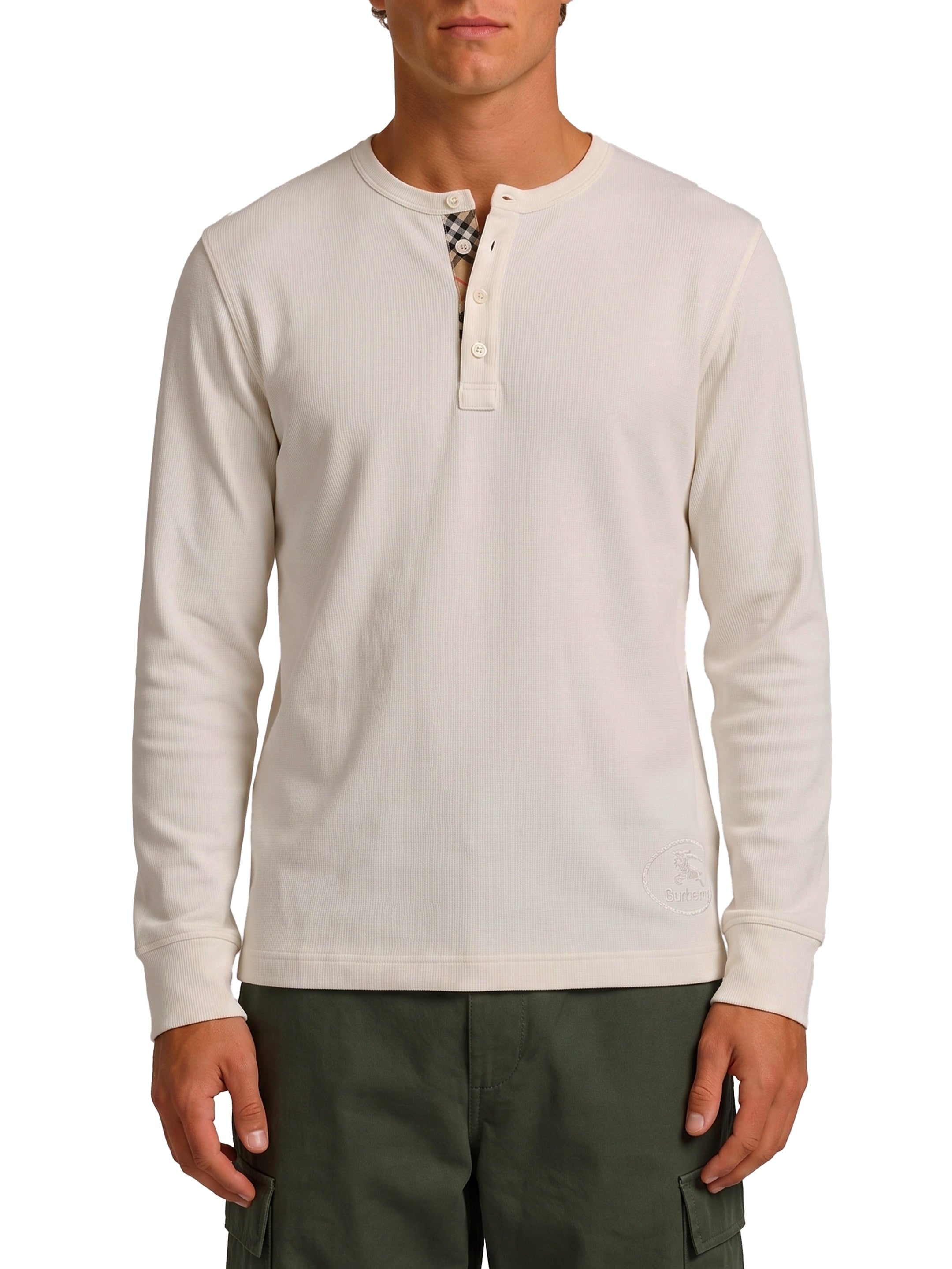 Long-sleeved cotton sweater