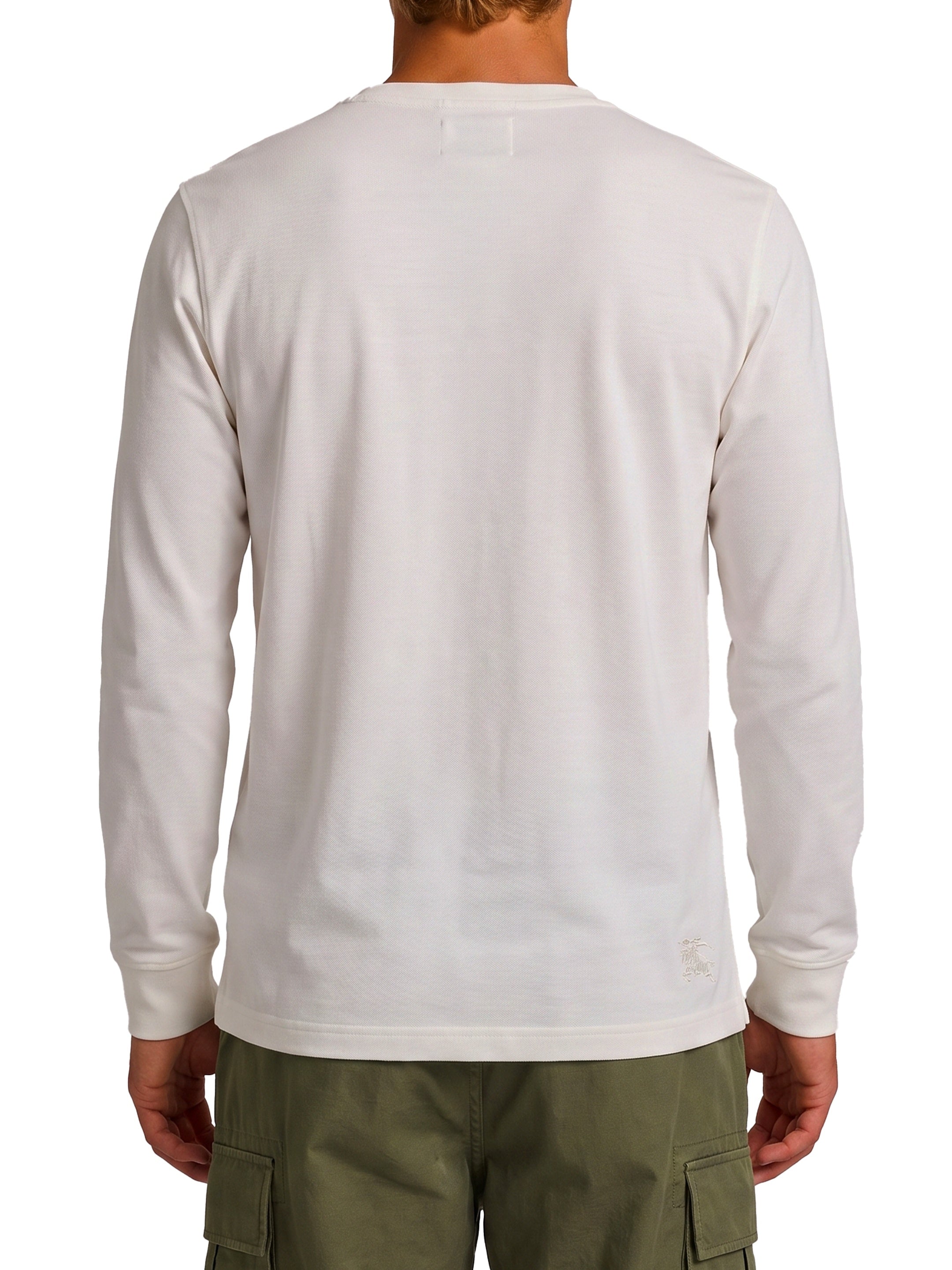 Long-sleeved cotton sweater