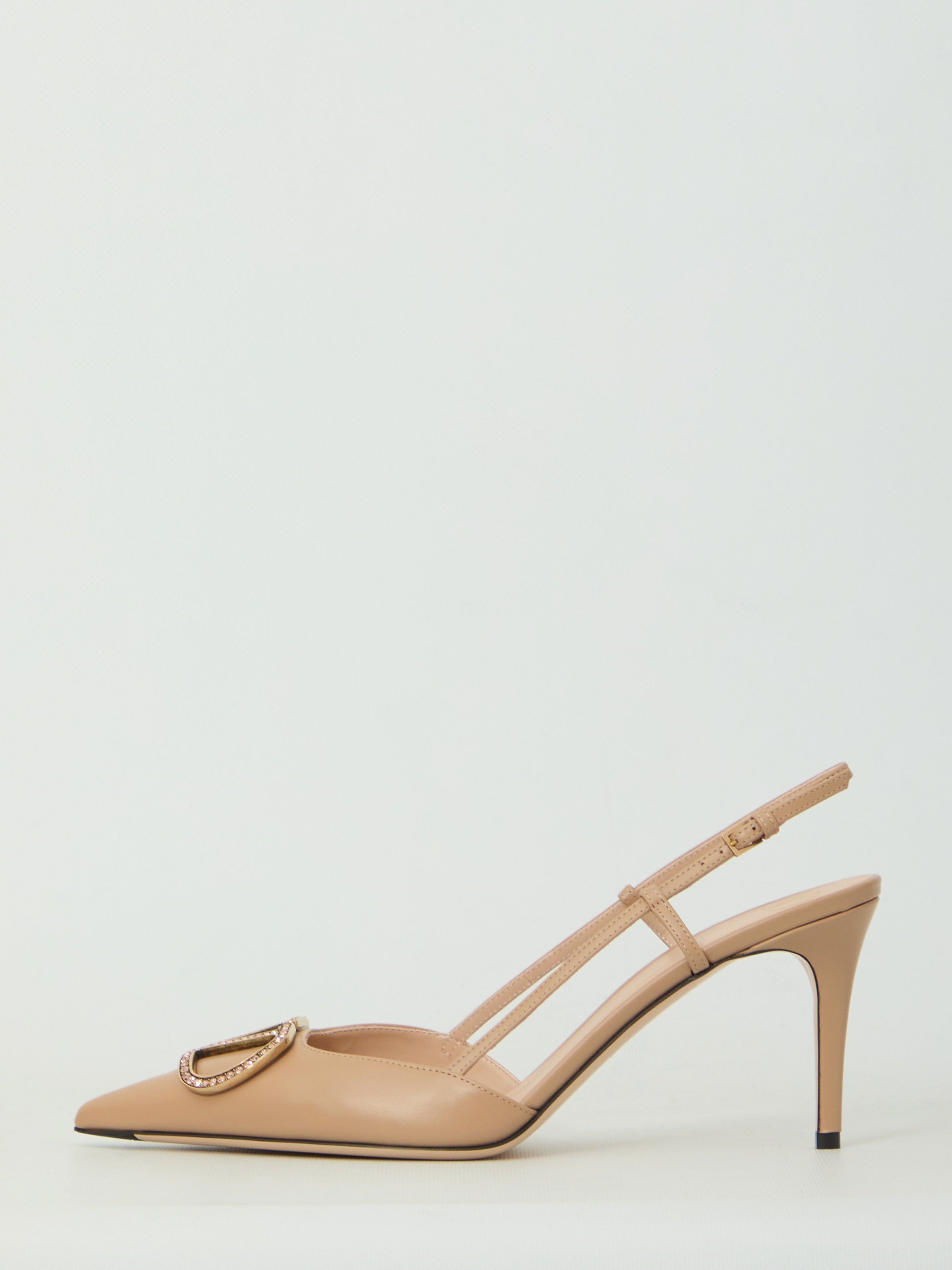 VLogo Signature slingback pumps