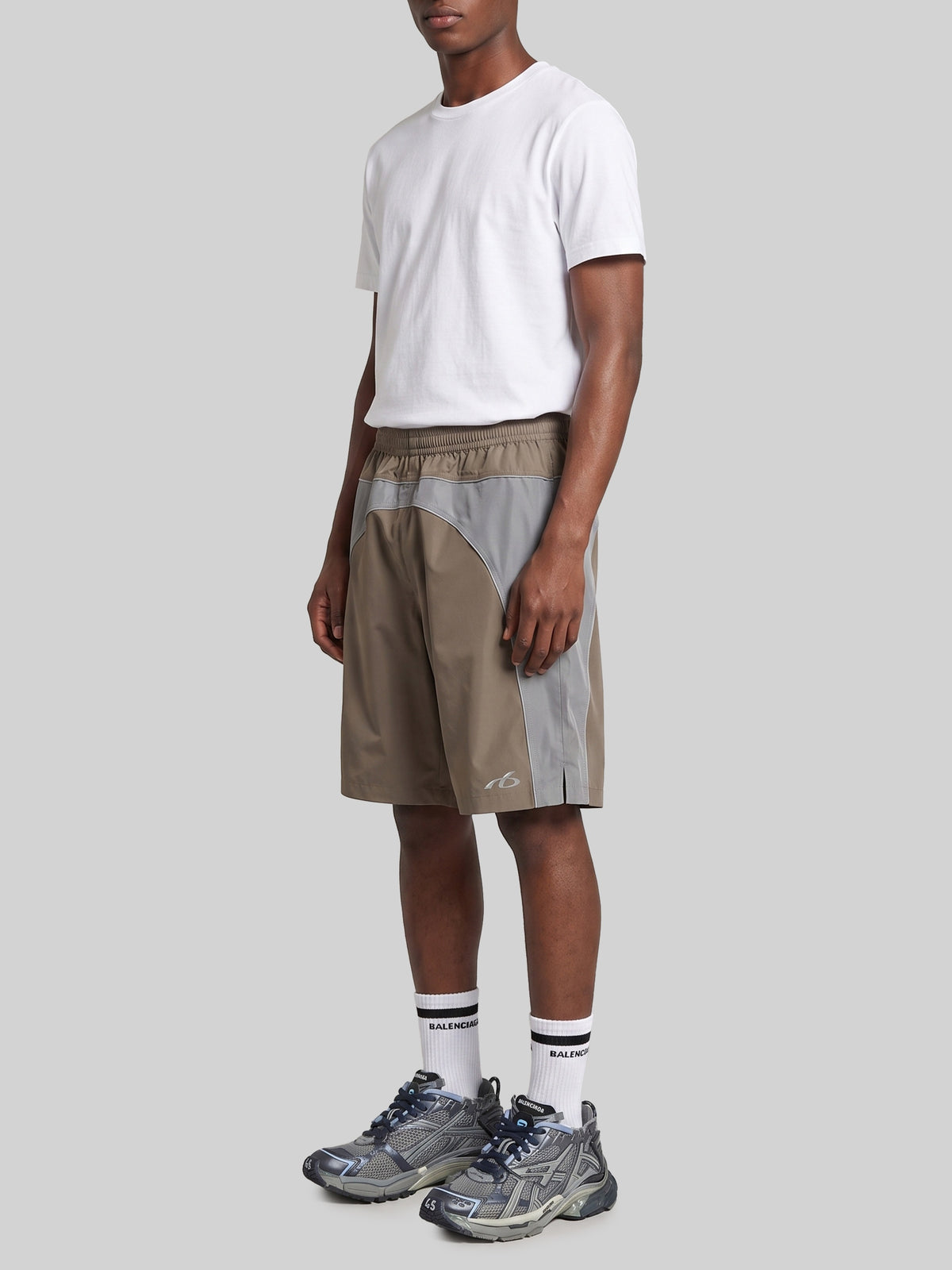 Techwear track shorts