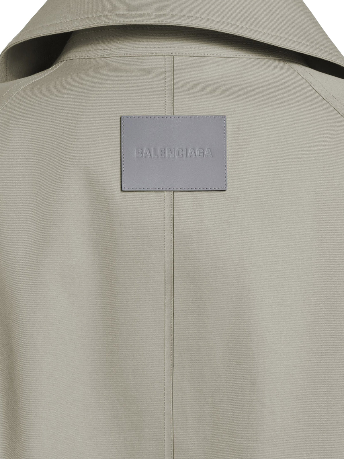Light beige double-breasted trench coat
