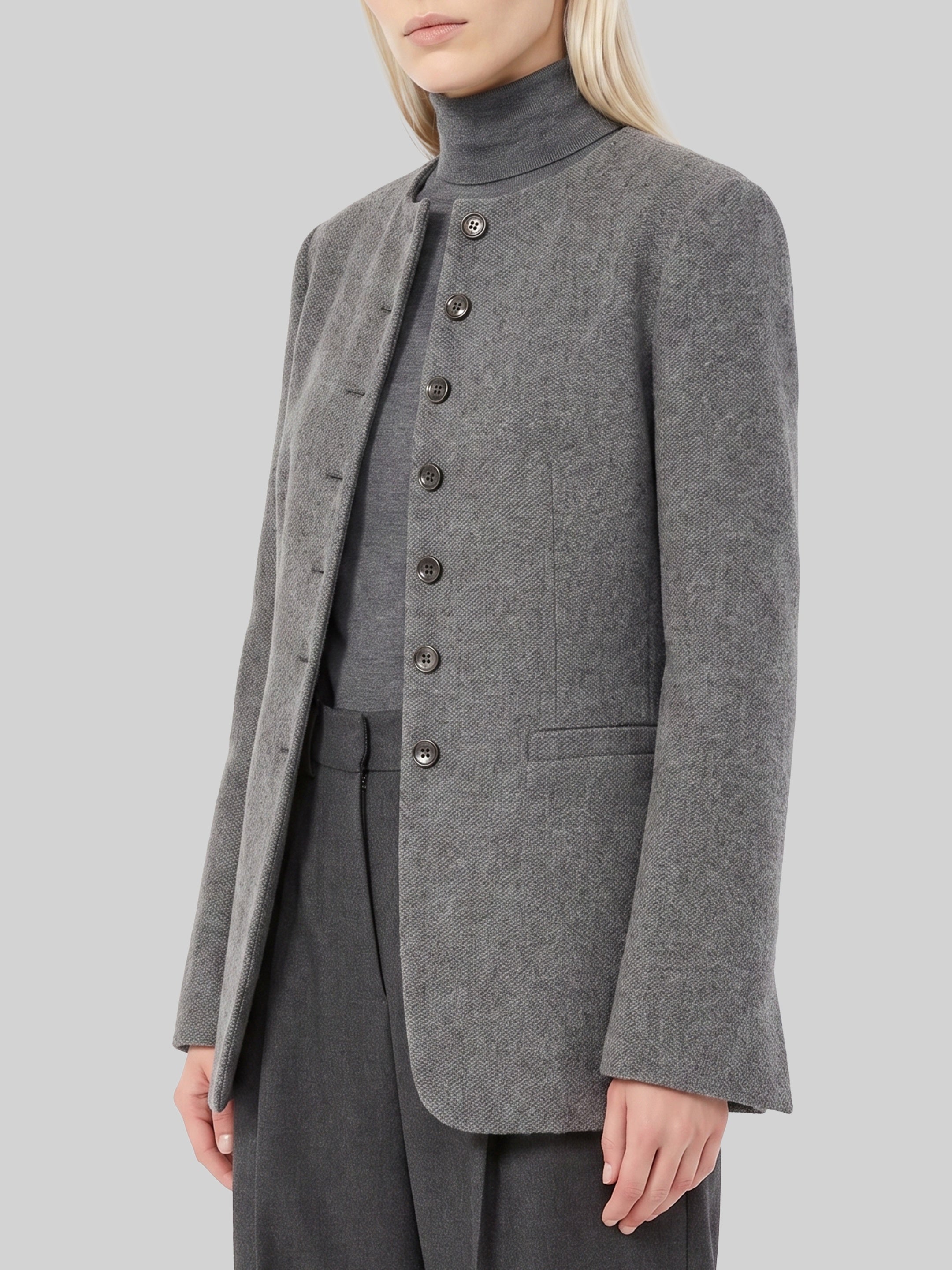Dark grey crew neck Falla jacket