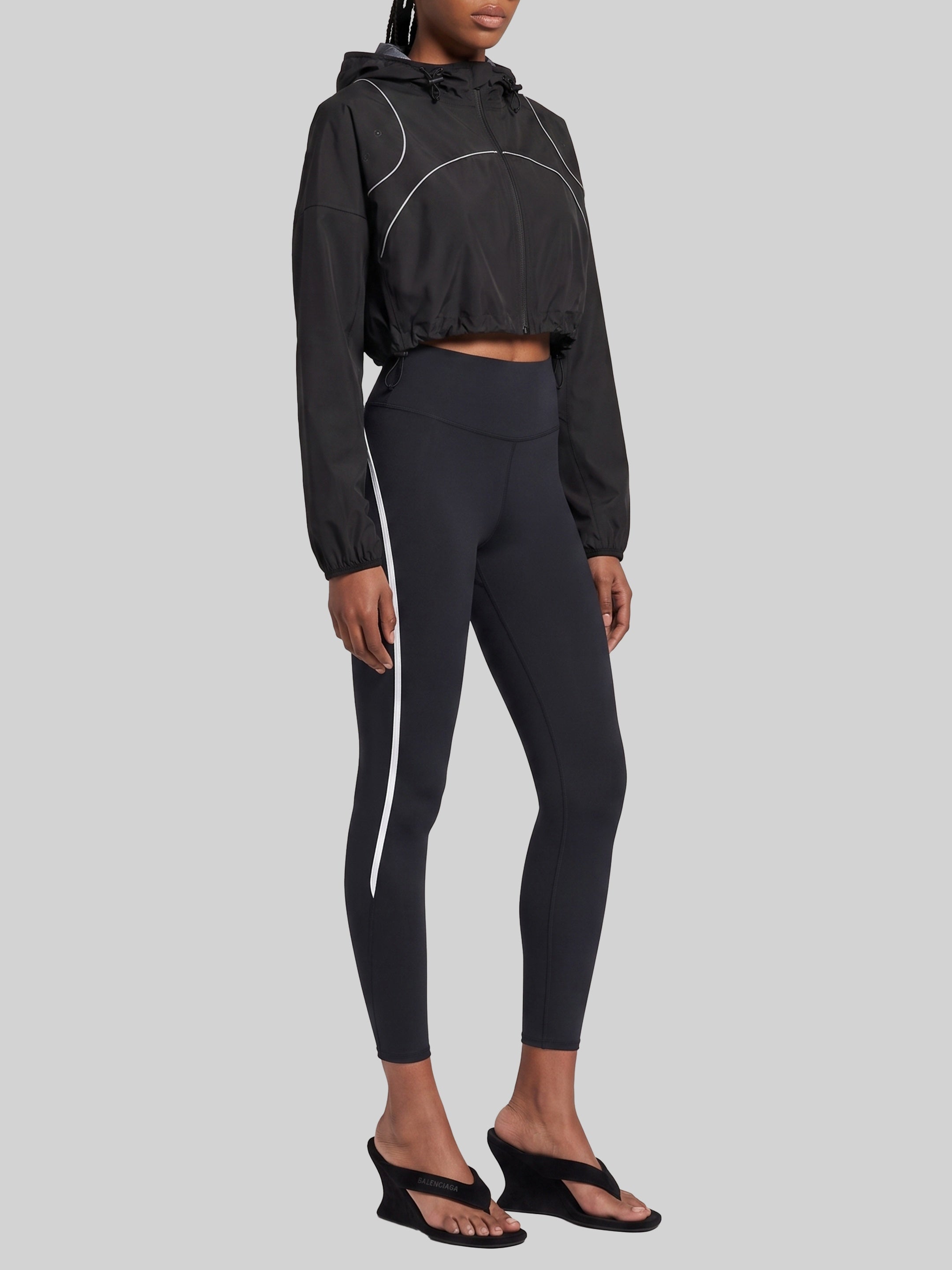 Cropped techwear jacket