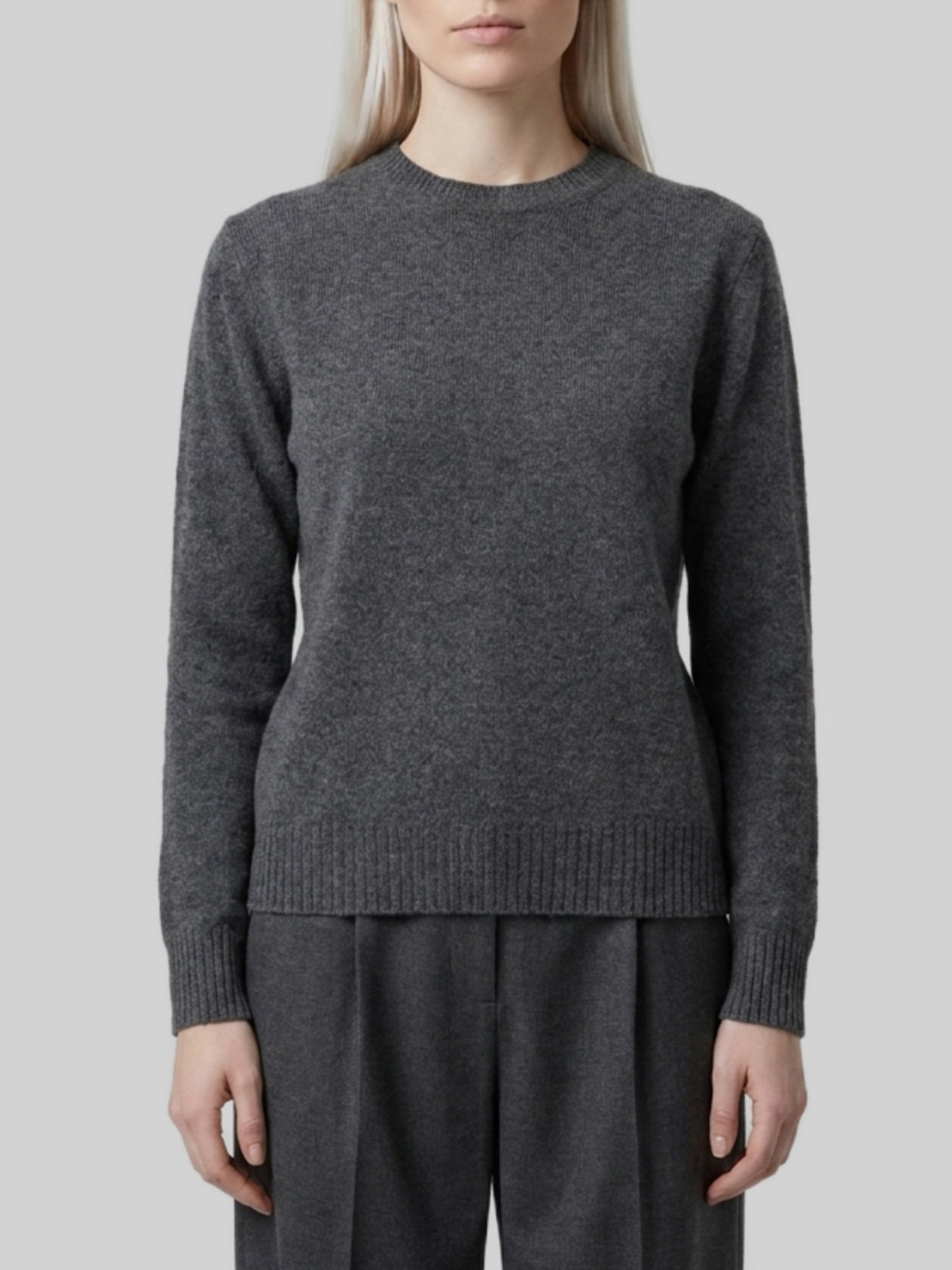 Lume sweater in dark grey cashmere