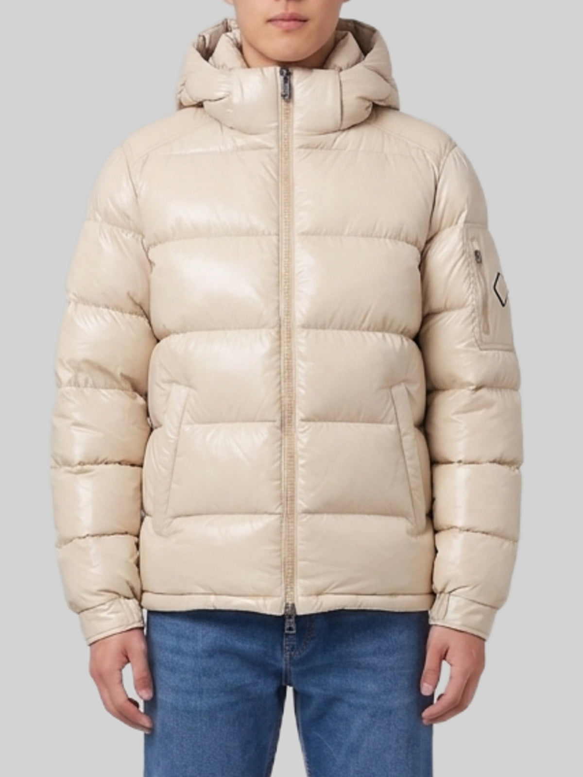 Polar Tech hooded down jacket