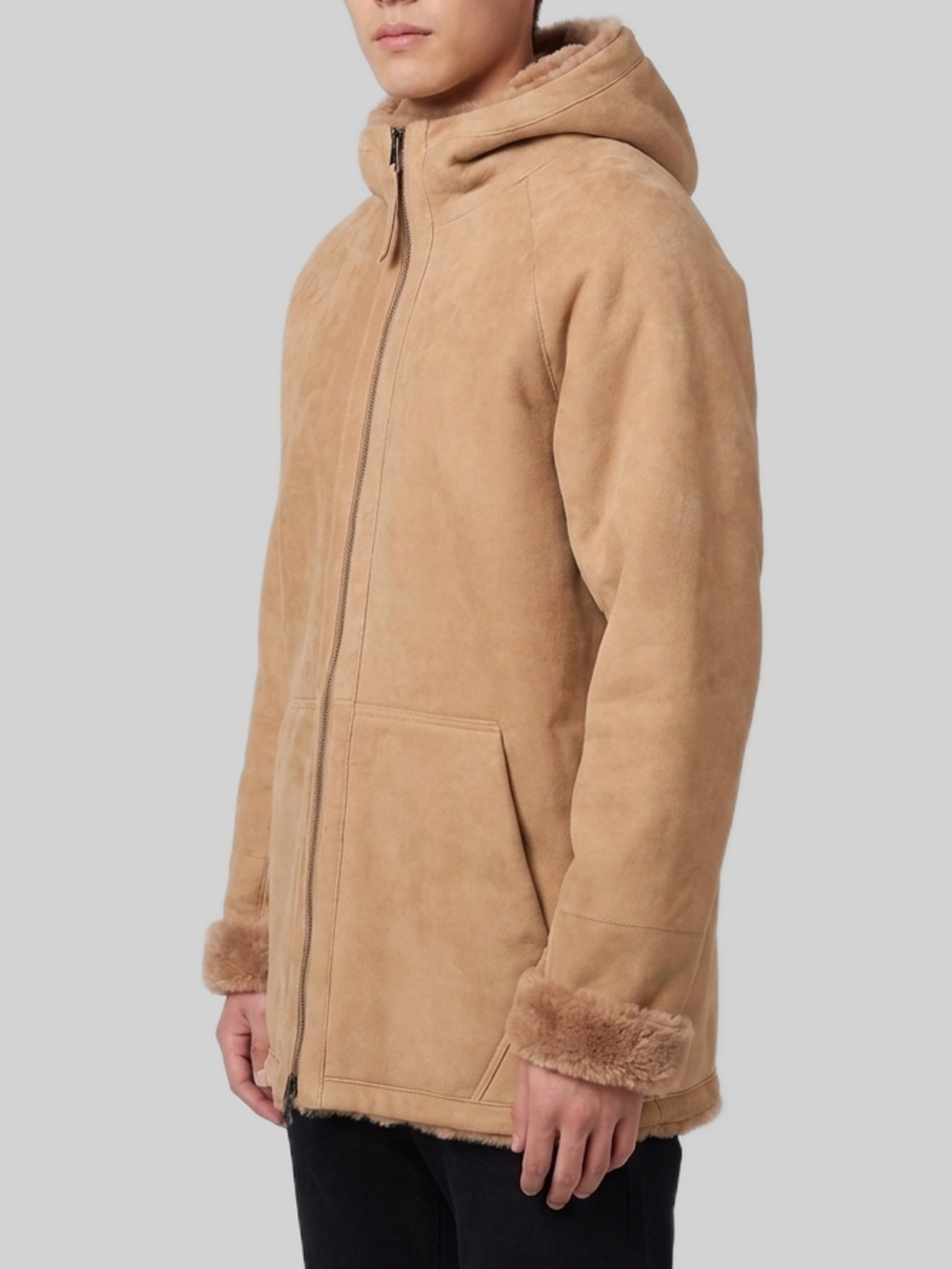 Reversible midi jacket